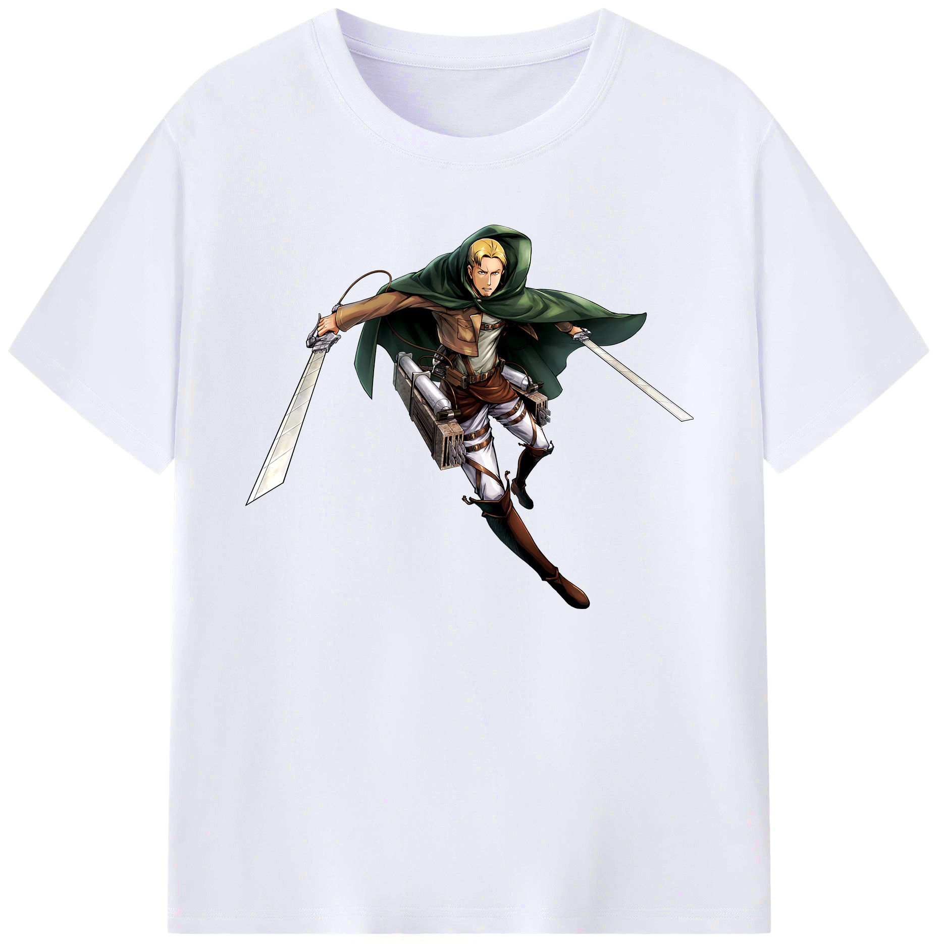 （画像用） 進撃の巨人 Attack on Titan 綿100％ メンズ半袖Tシャツ｜肌触りやわらか＆通気性