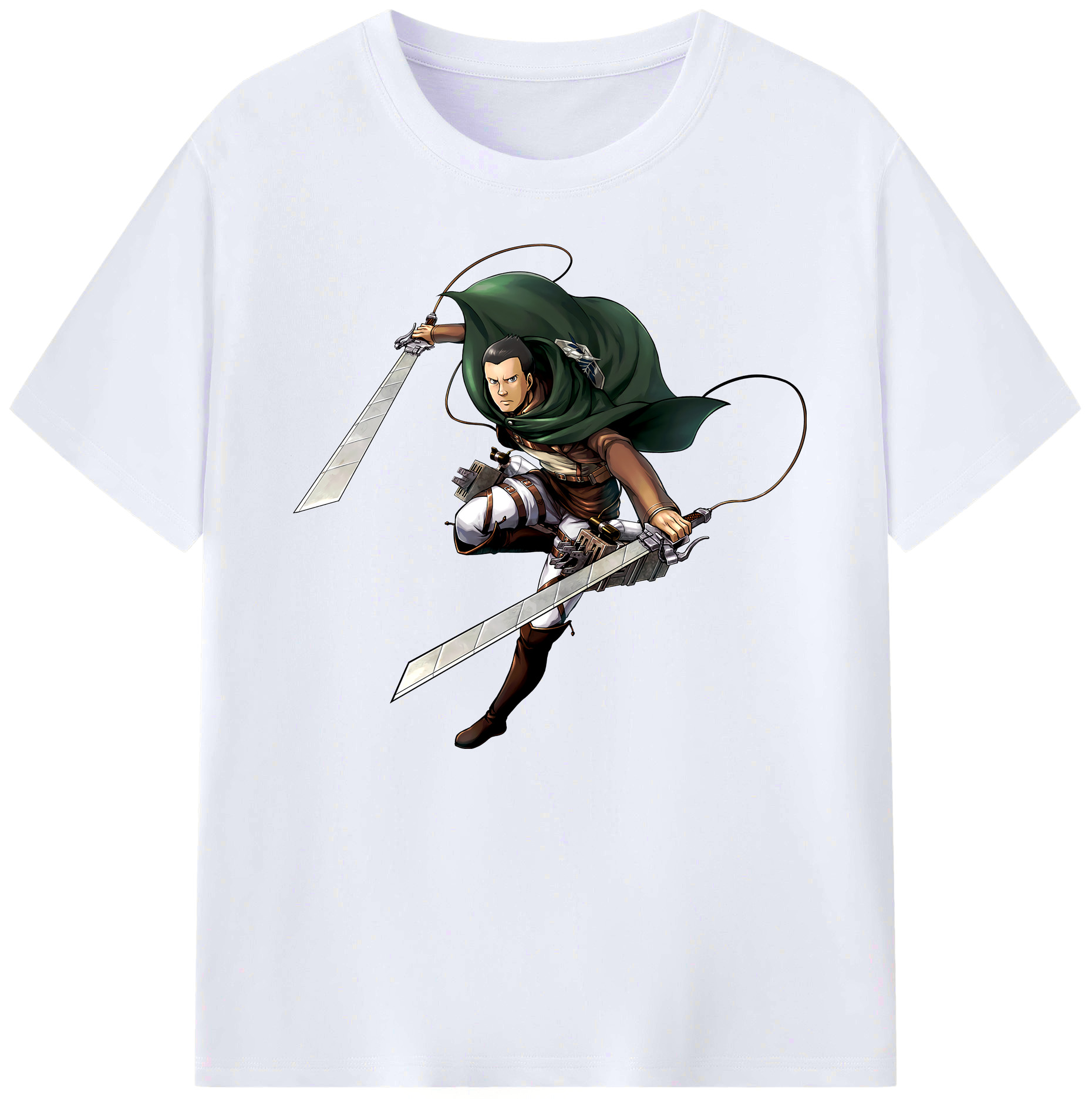 （画像用） 進撃の巨人 Attack on Titan 綿100％ メンズ半袖Tシャツ｜肌触りやわらか＆通気性