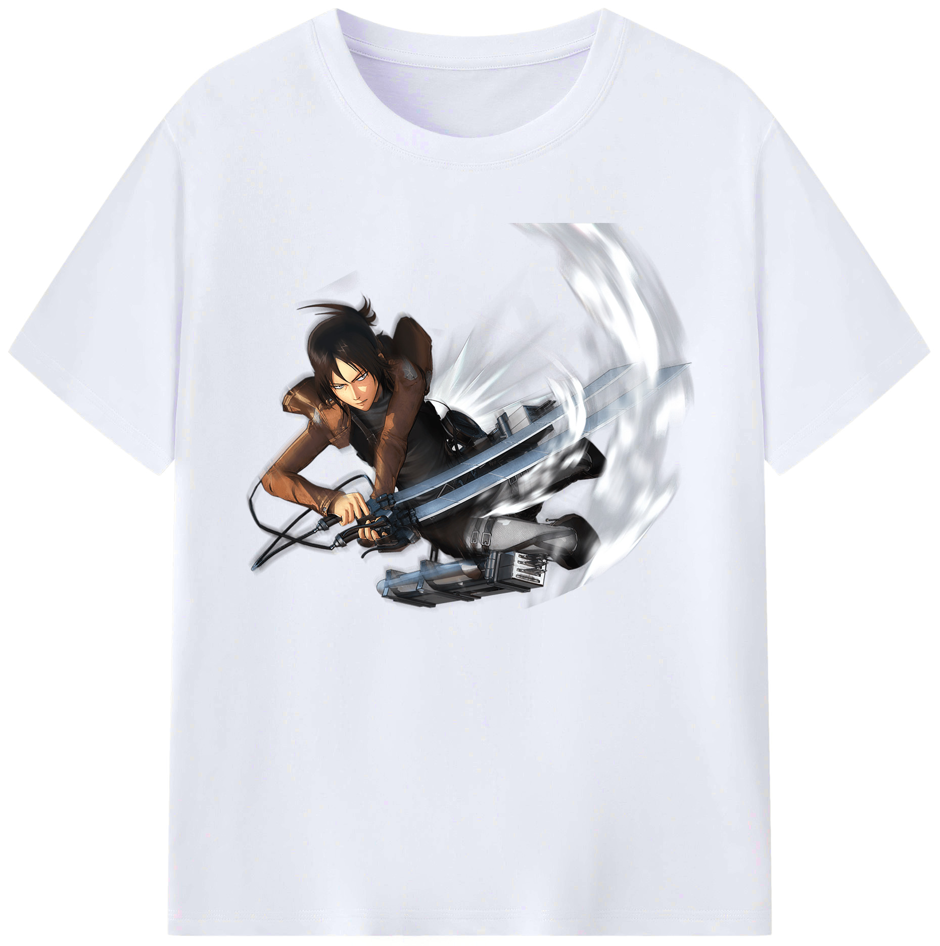 （画像用） 進撃の巨人 Attack on Titan 綿100％ メンズ半袖Tシャツ｜肌触りやわらか＆通気性