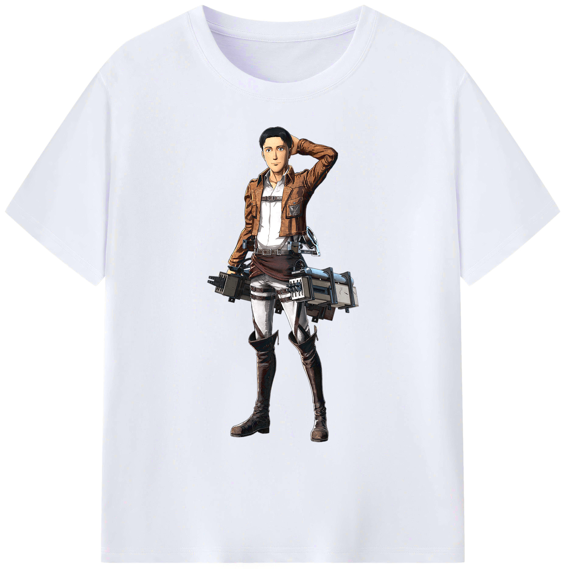 （画像用） 進撃の巨人 Attack on Titan 綿100％ メンズ半袖Tシャツ｜肌触りやわらか＆通気性