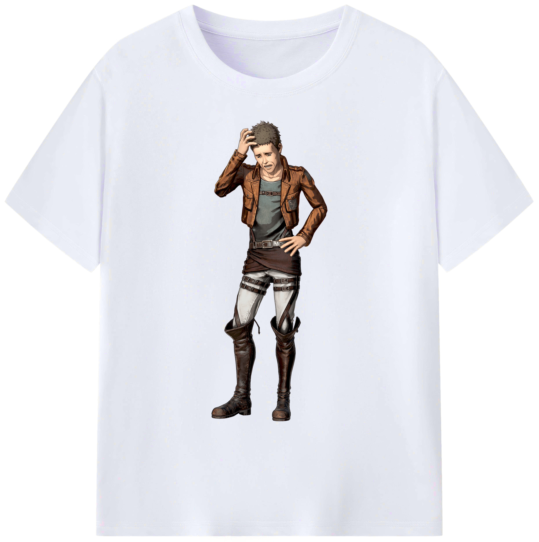 （画像用） 進撃の巨人 Attack on Titan 綿100％ メンズ半袖Tシャツ｜肌触りやわらか＆通気性