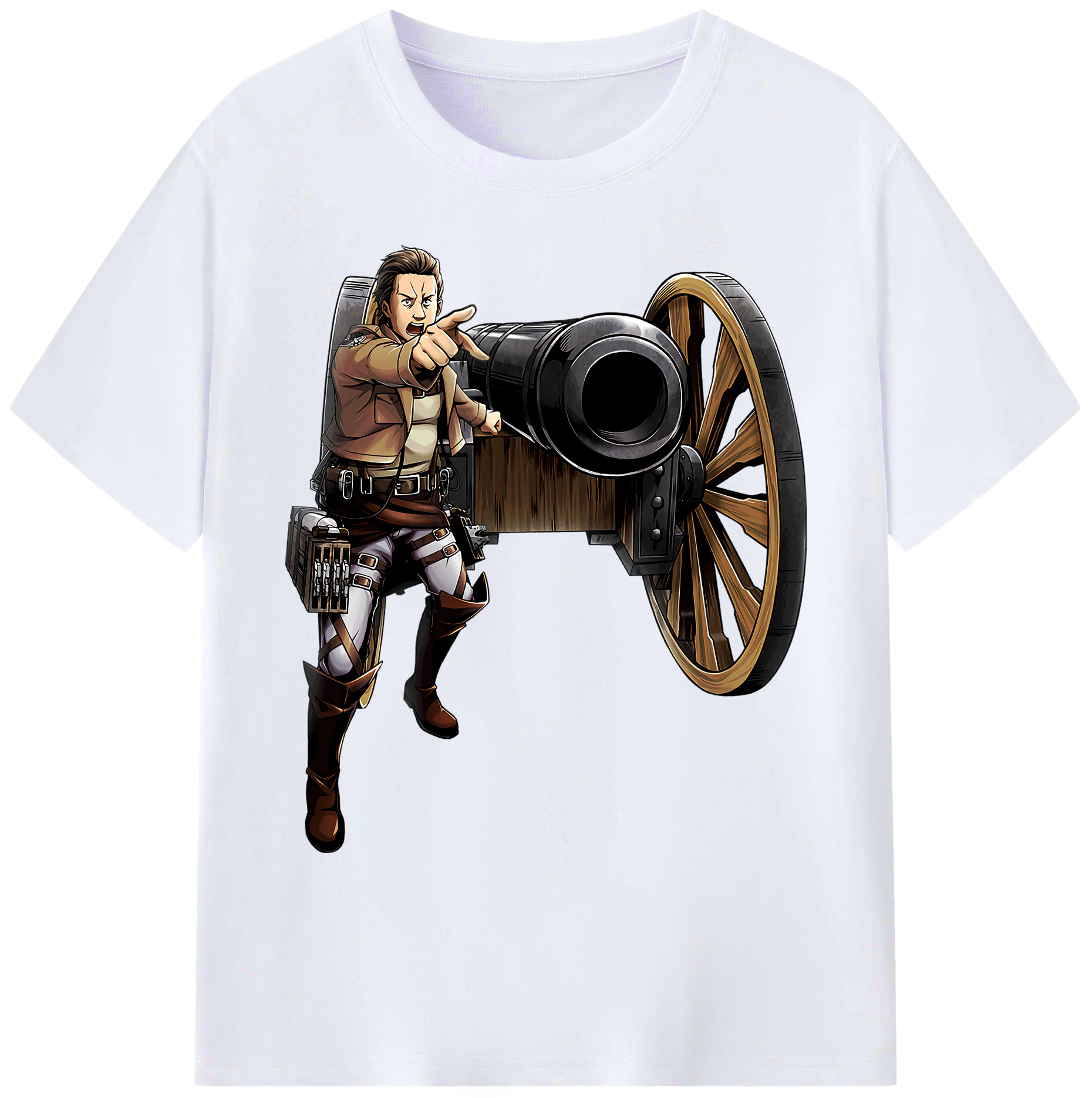 （画像用） 進撃の巨人 Attack on Titan 綿100％ メンズ半袖Tシャツ｜肌触りやわらか＆通気性