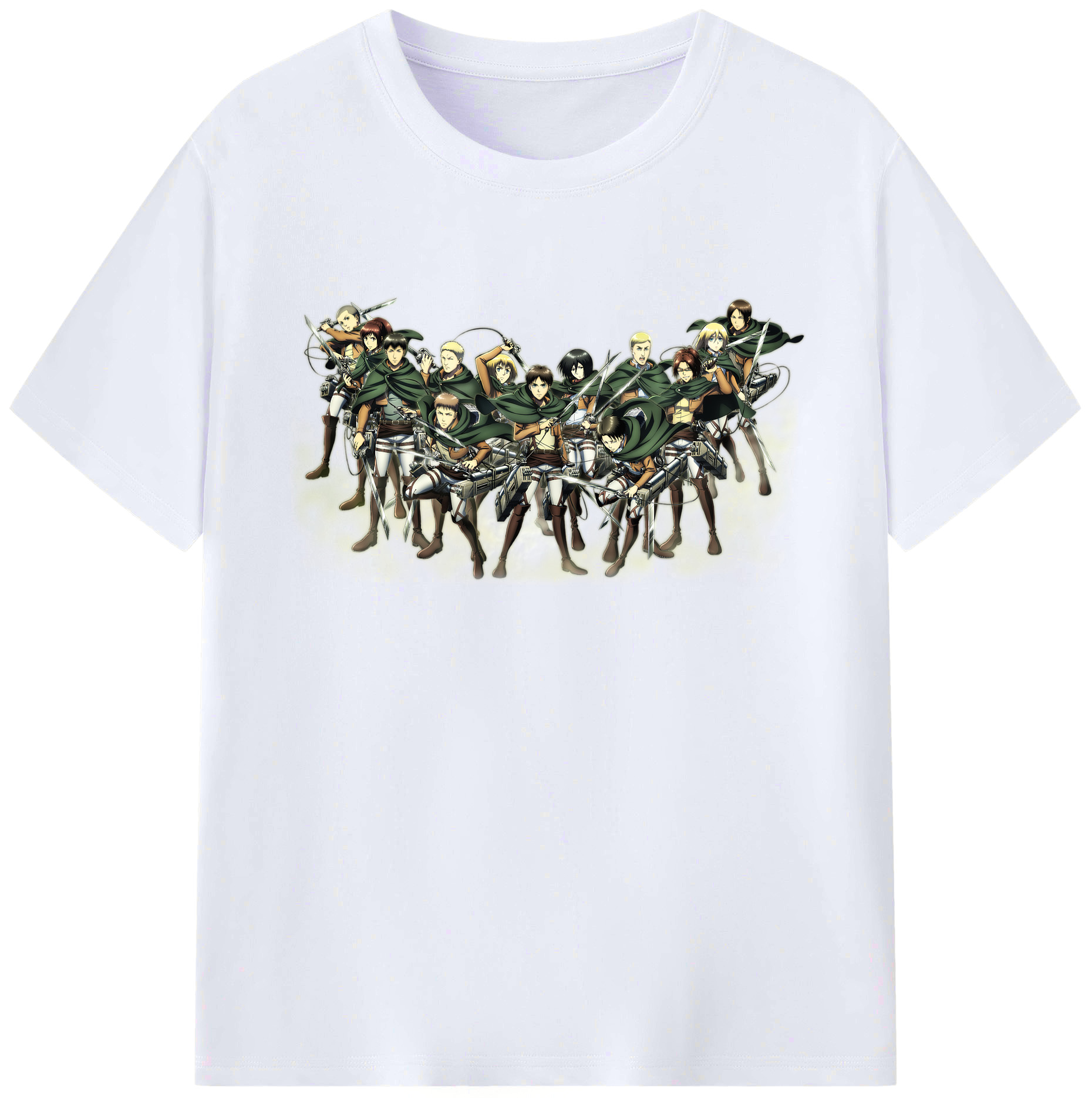 （画像用） 進撃の巨人 Attack on Titan 綿100％ メンズ半袖Tシャツ｜肌触りやわらか＆通気性