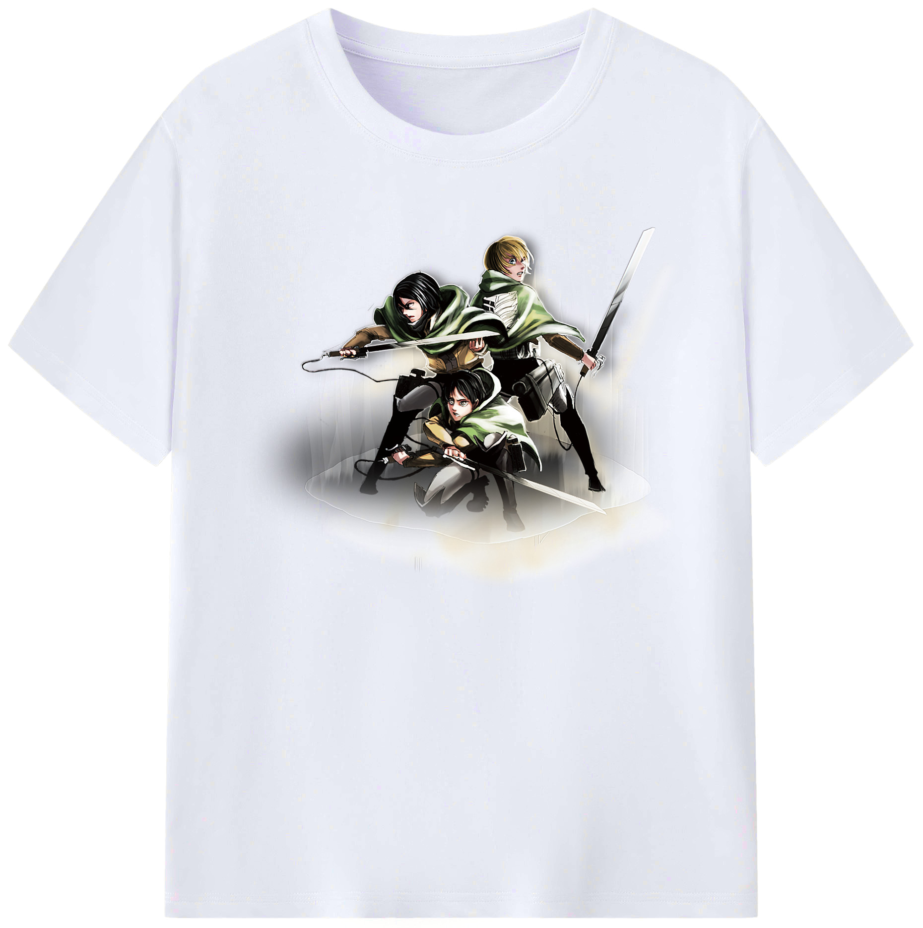 （画像用） 進撃の巨人 Attack on Titan 綿100％ メンズ半袖Tシャツ｜肌触りやわらか＆通気性