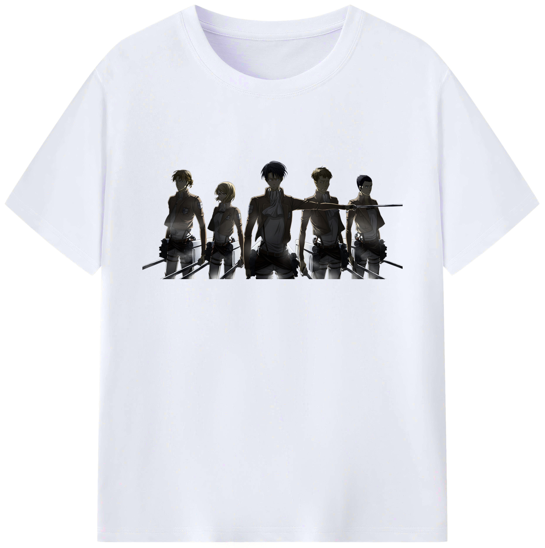 （画像用） 進撃の巨人 Attack on Titan 綿100％ メンズ半袖Tシャツ｜肌触りやわらか＆通気性
