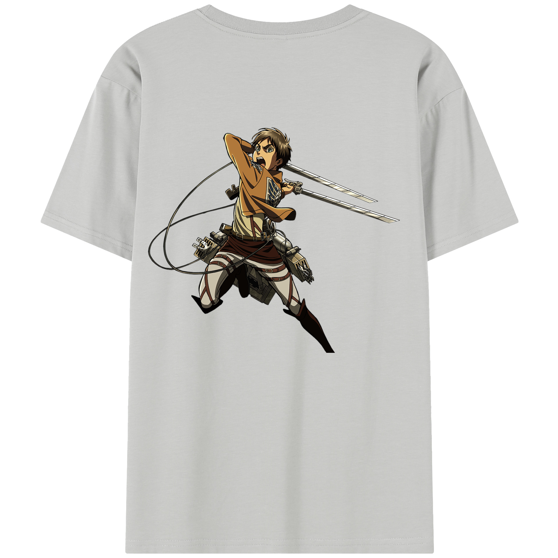 （画像用） 進撃の巨人 エレン･イェーガー Attack on Titan Eren Jäger レディース半袖Tシャツ(バックプリント)