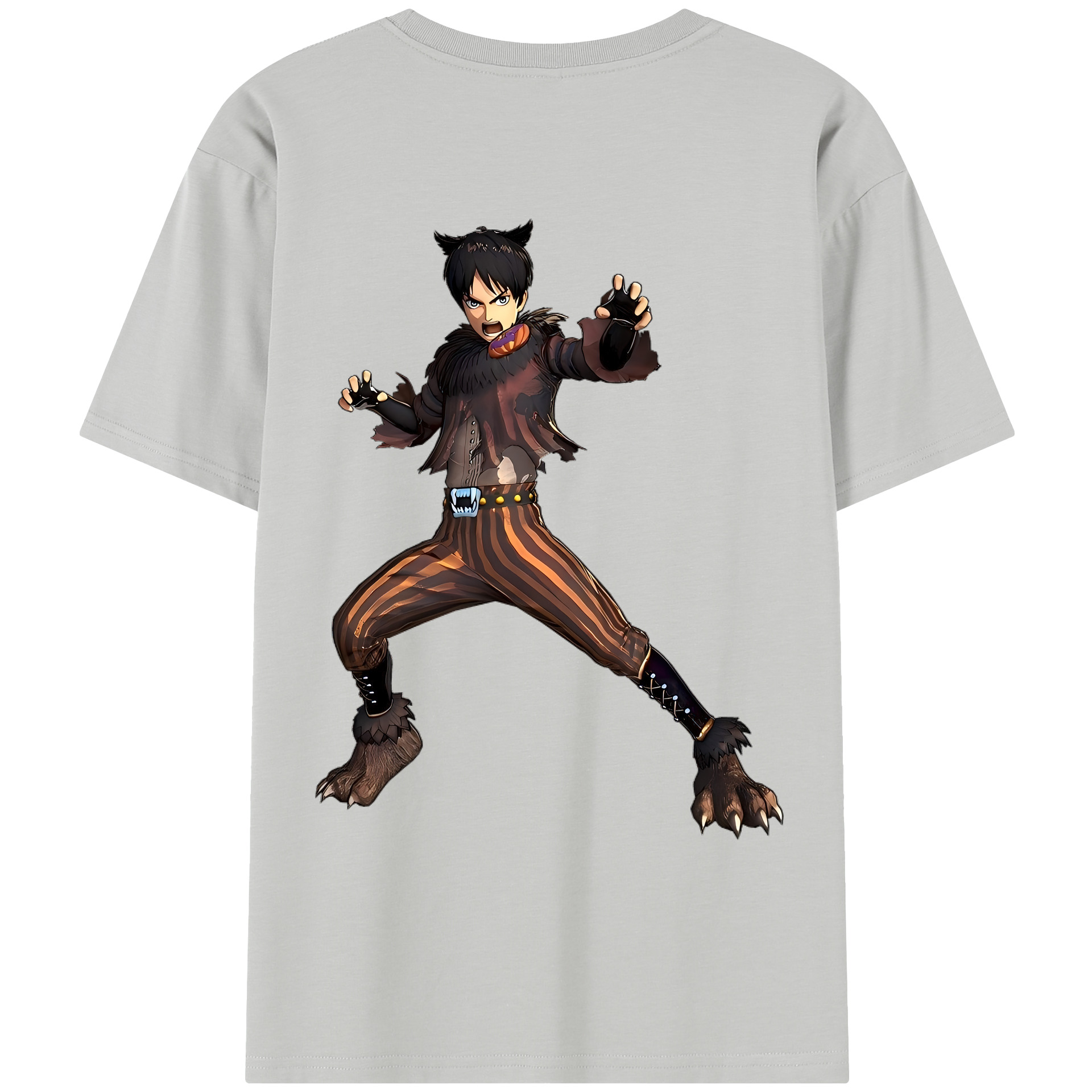 （画像用） 進撃の巨人 エレン･イェーガー Attack on Titan Eren Jäger レディース半袖Tシャツ(バックプリント)