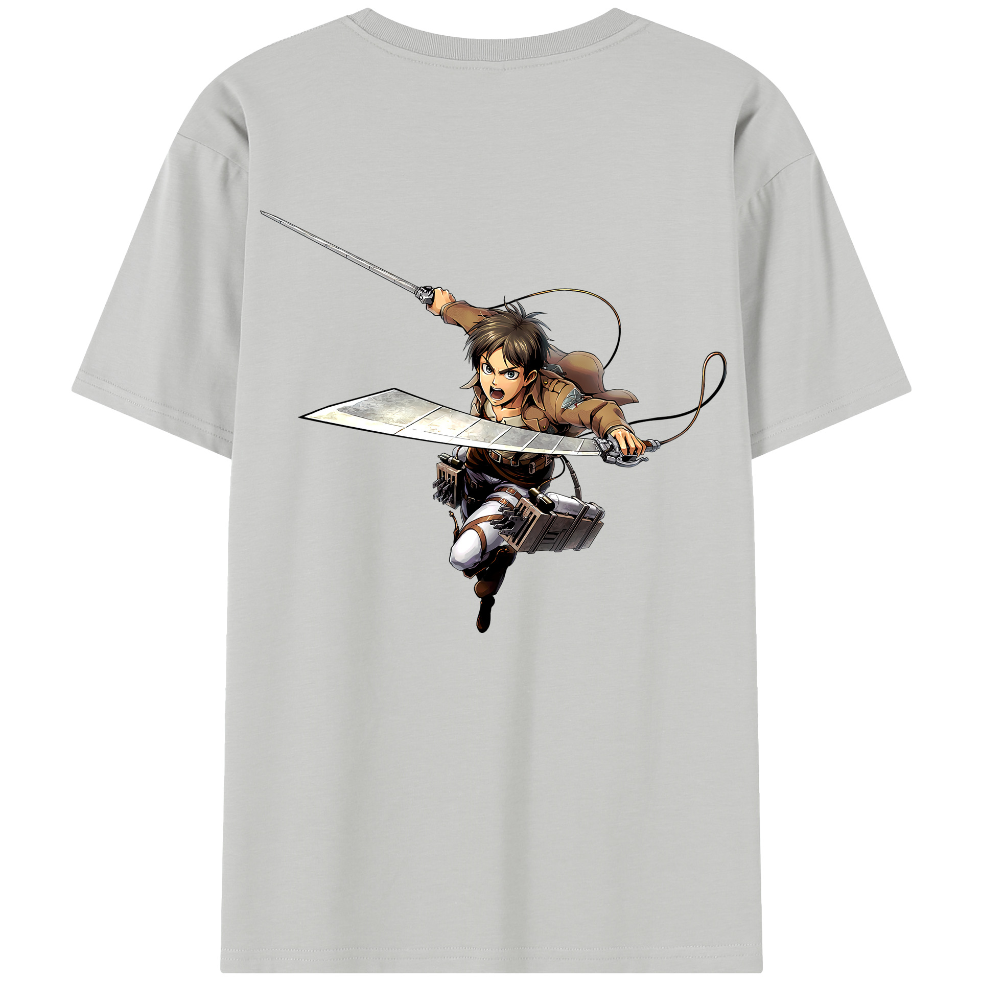 （画像用） 進撃の巨人 エレン･イェーガー Attack on Titan Eren Jäger レディース半袖Tシャツ(バックプリント)