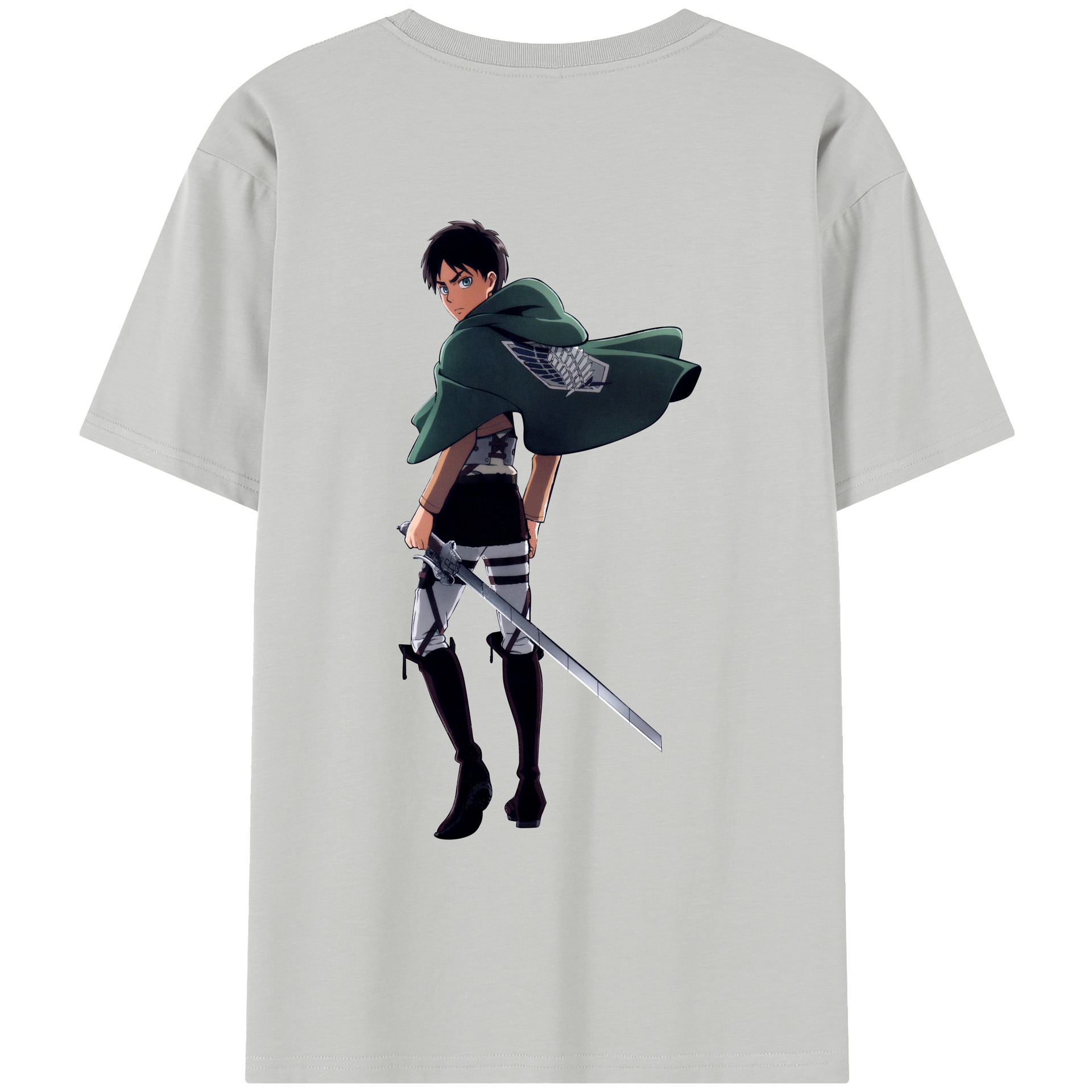 （画像用） 進撃の巨人 エレン･イェーガー Attack on Titan Eren Jäger レディース半袖Tシャツ(バックプリント)