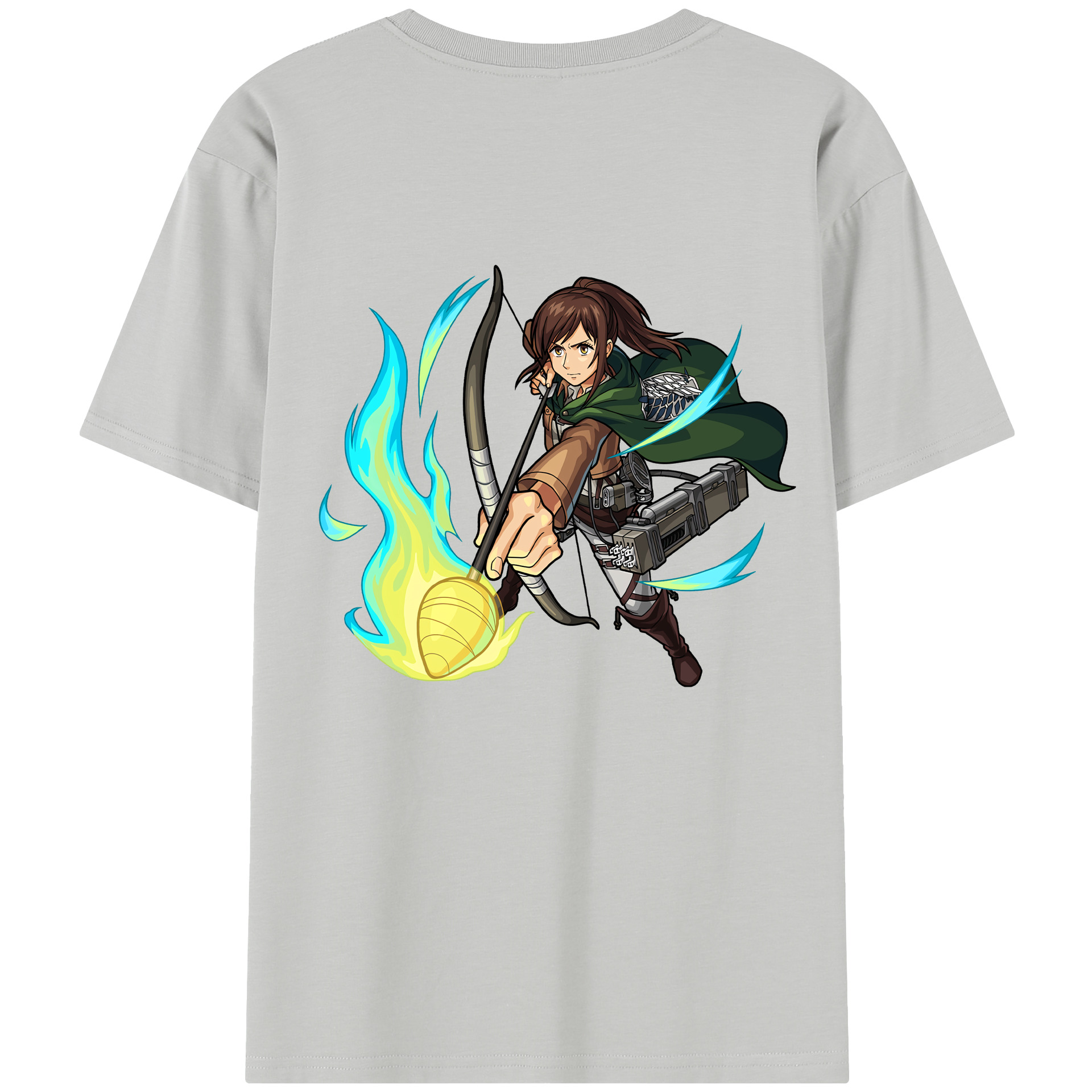 （画像用） 進撃の巨人 サシャ·ブラウス Attack on Titan Sasha Blaus レディース半袖Tシャツ(バックプリント)