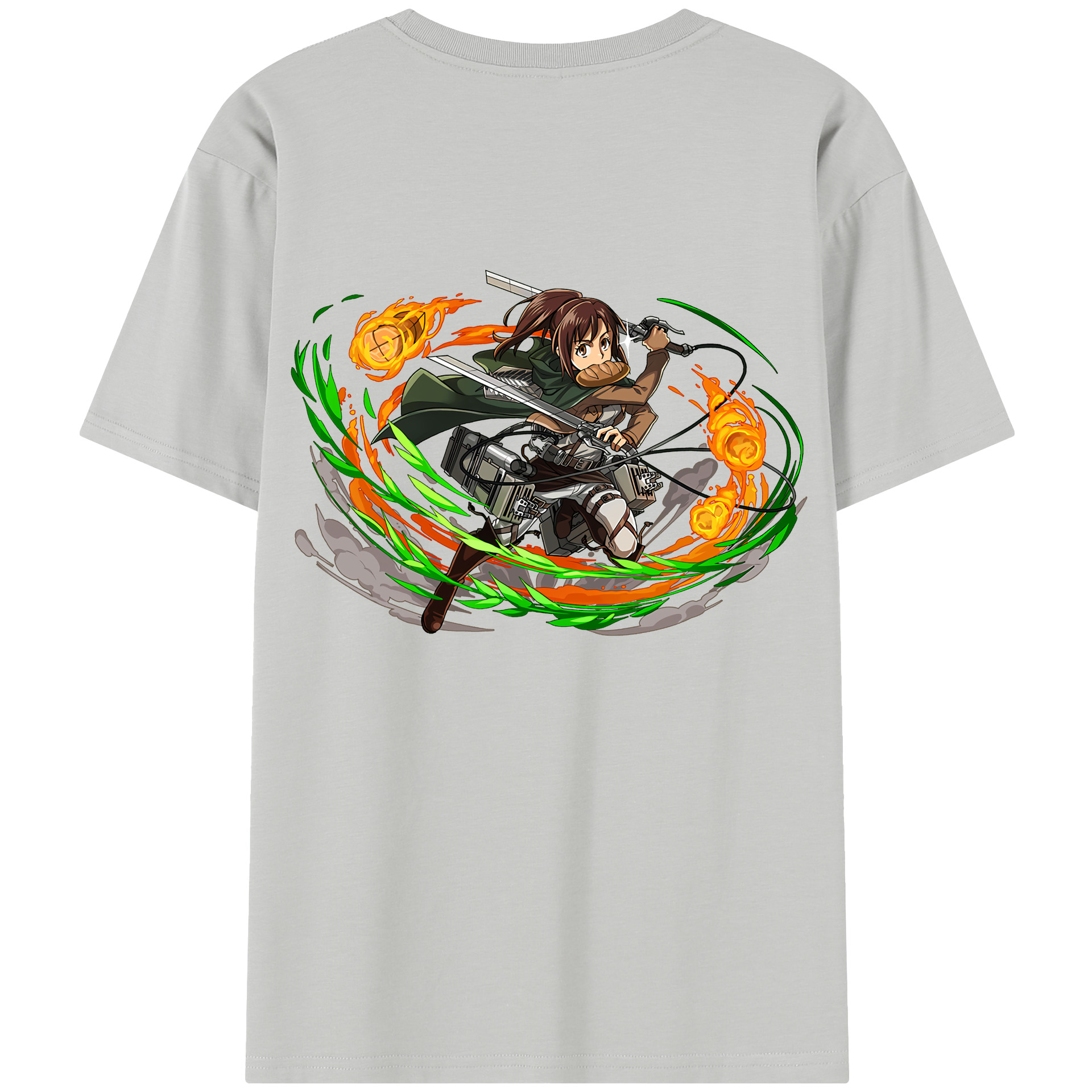 （画像用） 進撃の巨人 サシャ·ブラウス Attack on Titan Sasha Blaus レディース半袖Tシャツ(バックプリント)