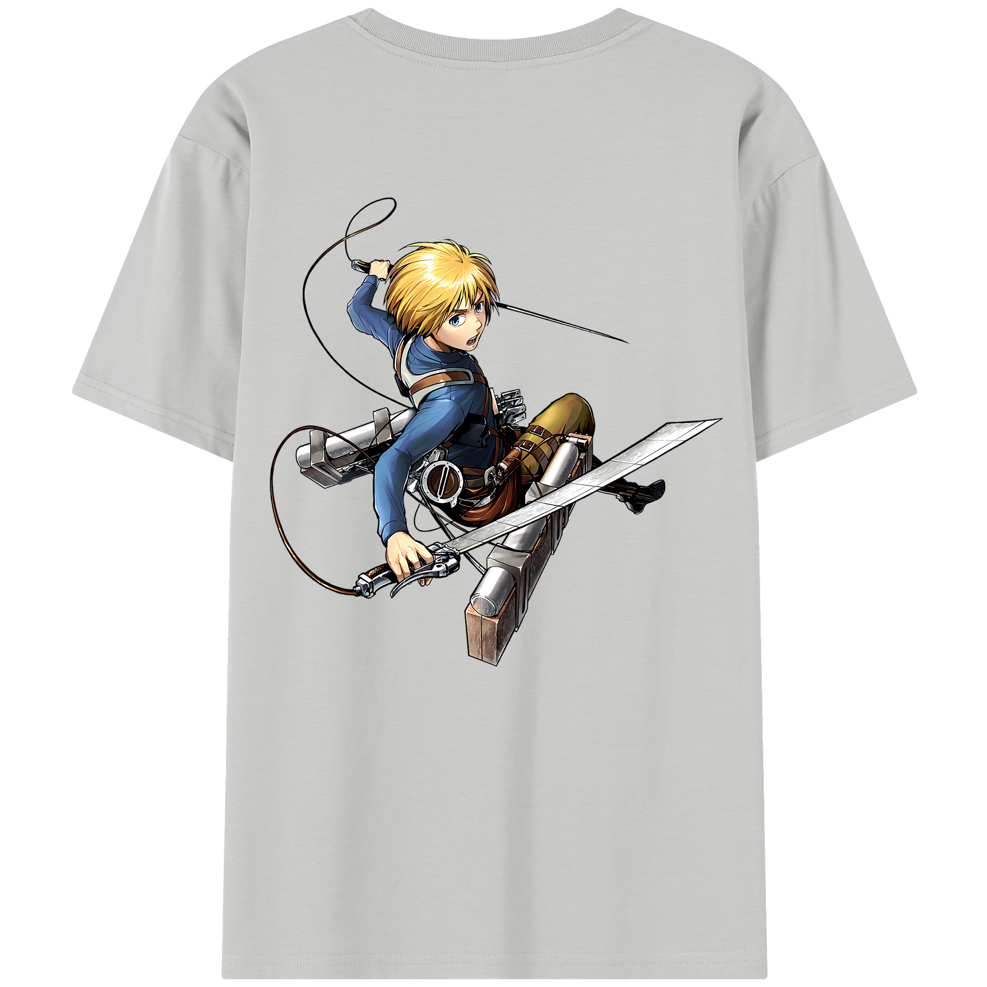 （画像用） 進撃の巨人 アルミン·アルレルト Attack on Titan Armin Arlert レディース半袖Tシャツ(バックプリント)