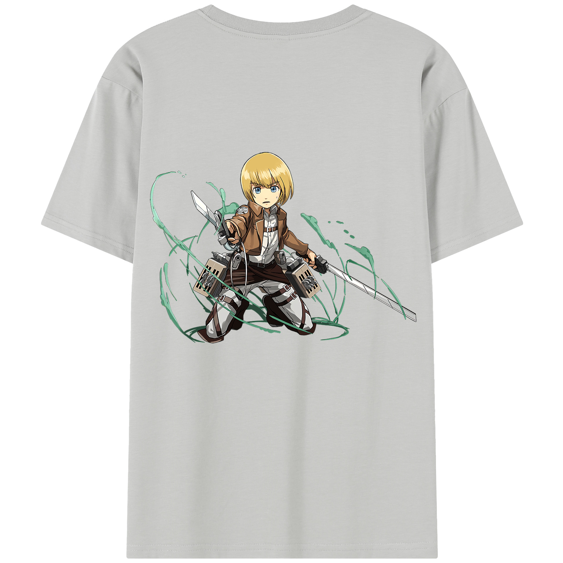 （画像用） 進撃の巨人 アルミン·アルレルト Attack on Titan Armin Arlert レディース半袖Tシャツ(バックプリント)