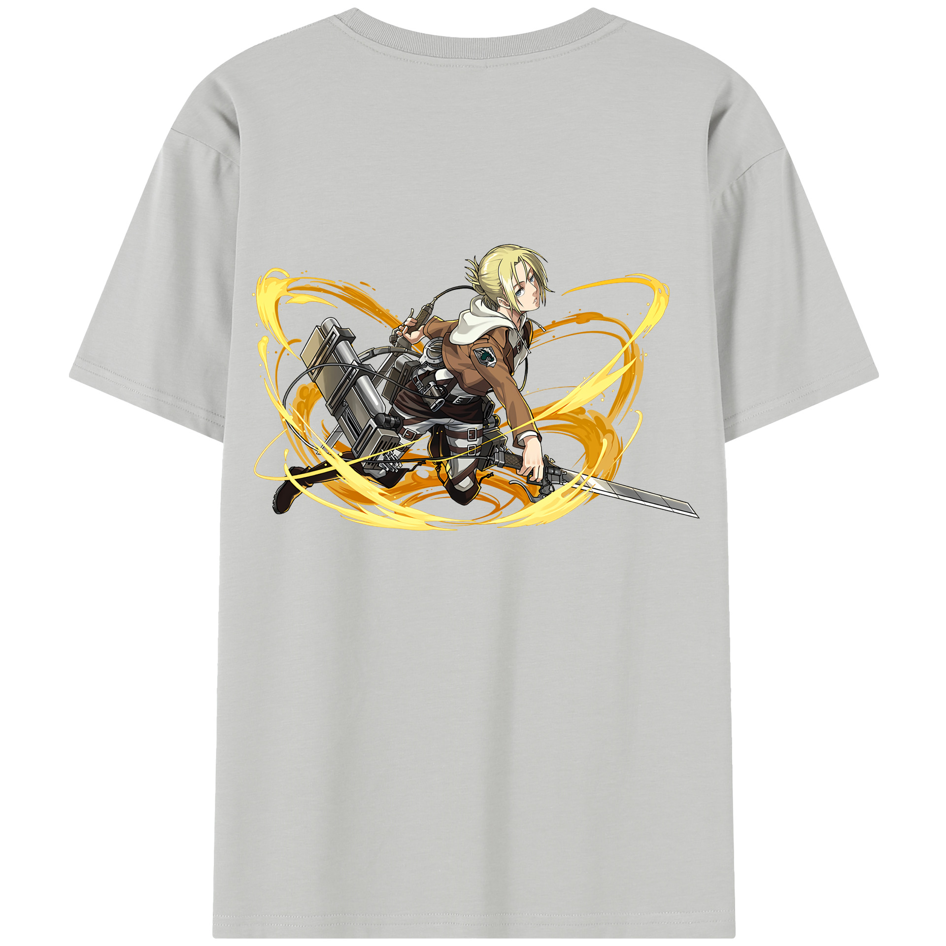 （画像用） 進撃の巨人 アニ・レオンハート Attack on Titan Annie Leonhart レディース半袖Tシャツ(バックプリント)