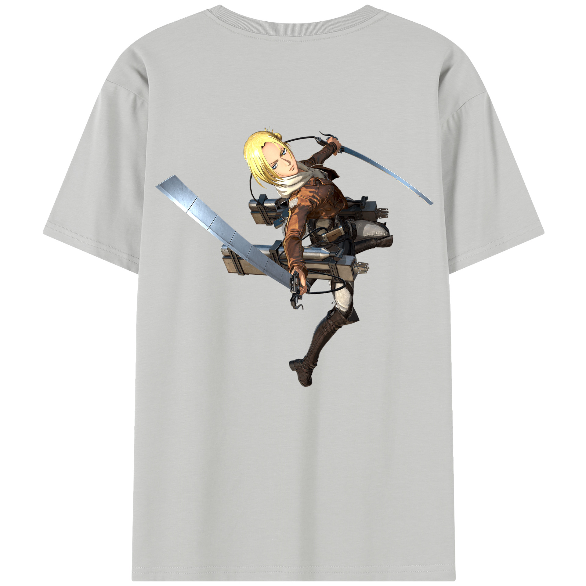 （画像用） 進撃の巨人 アニ・レオンハート Attack on Titan Annie Leonhart レディース半袖Tシャツ(バックプリント)