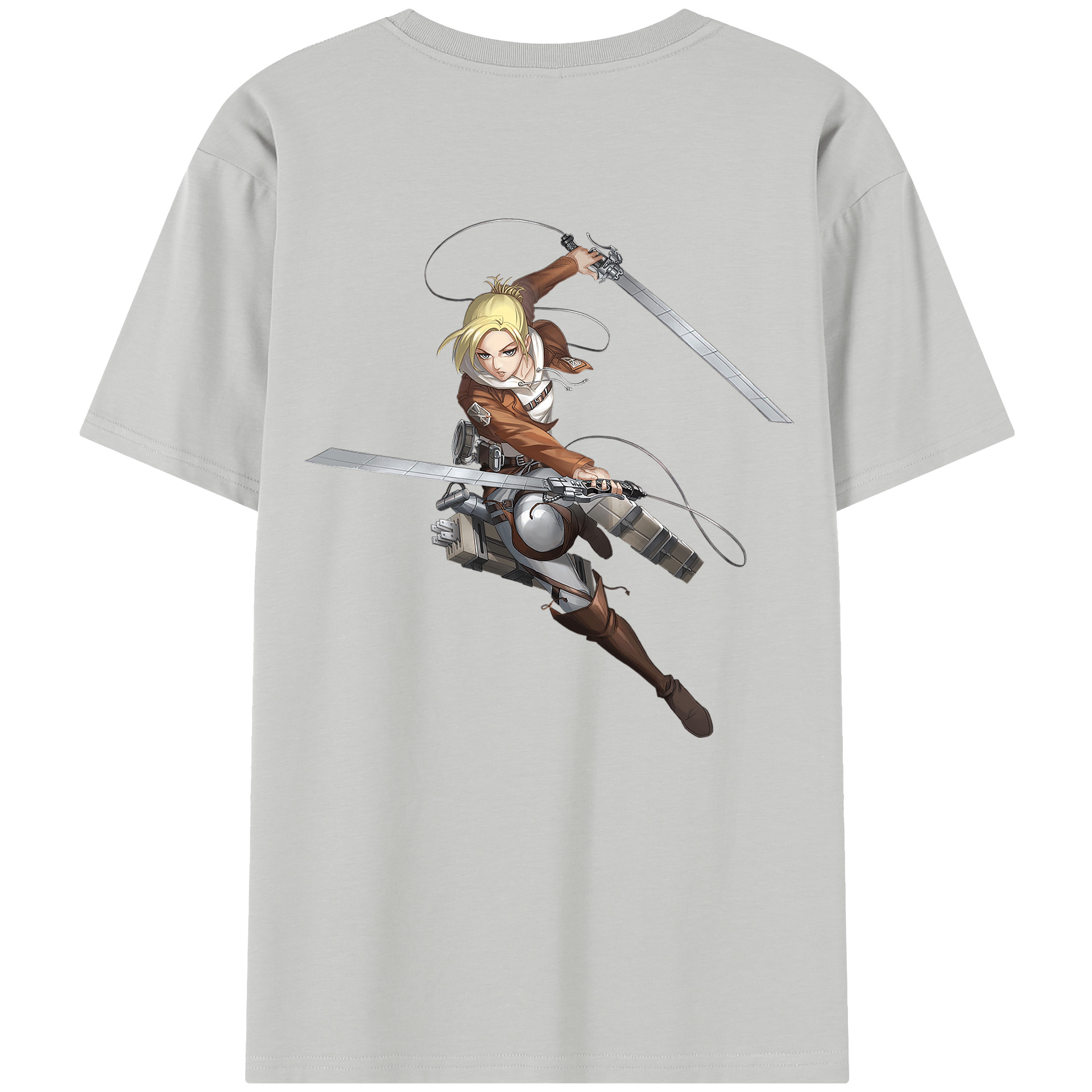 （画像用） 進撃の巨人 アニ・レオンハート Attack on Titan Annie Leonhart レディース半袖Tシャツ(バックプリント)