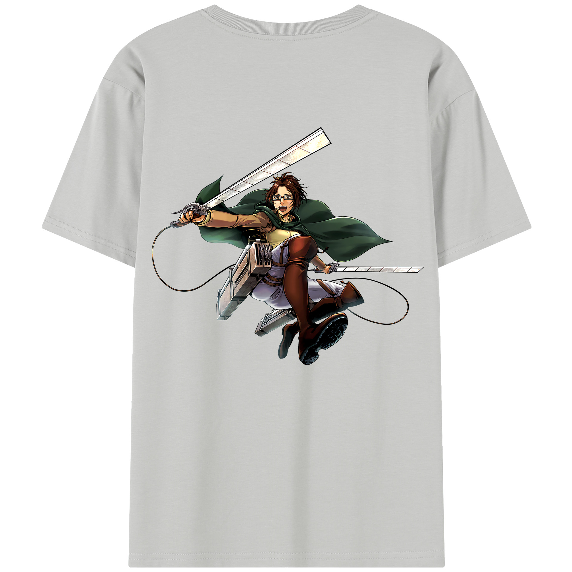 （画像用） 進撃の巨人 ハンジ·ゾエ Attack on Titan Hanji Zoe レディース半袖Tシャツ(バックプリント)