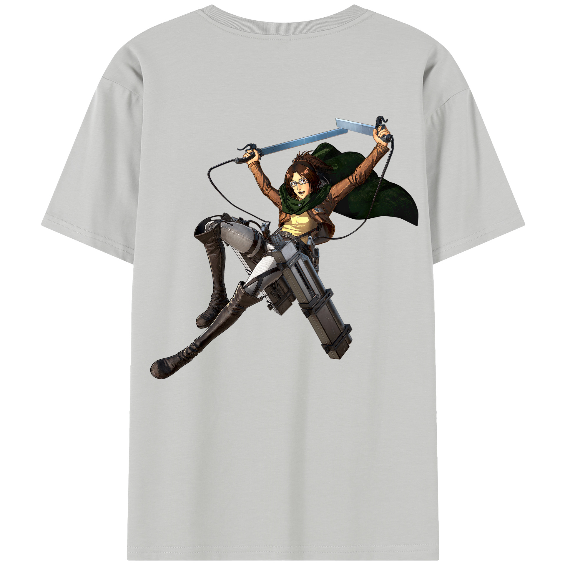 （画像用） 進撃の巨人 ハンジ·ゾエ Attack on Titan Hanji Zoe レディース半袖Tシャツ(バックプリント)