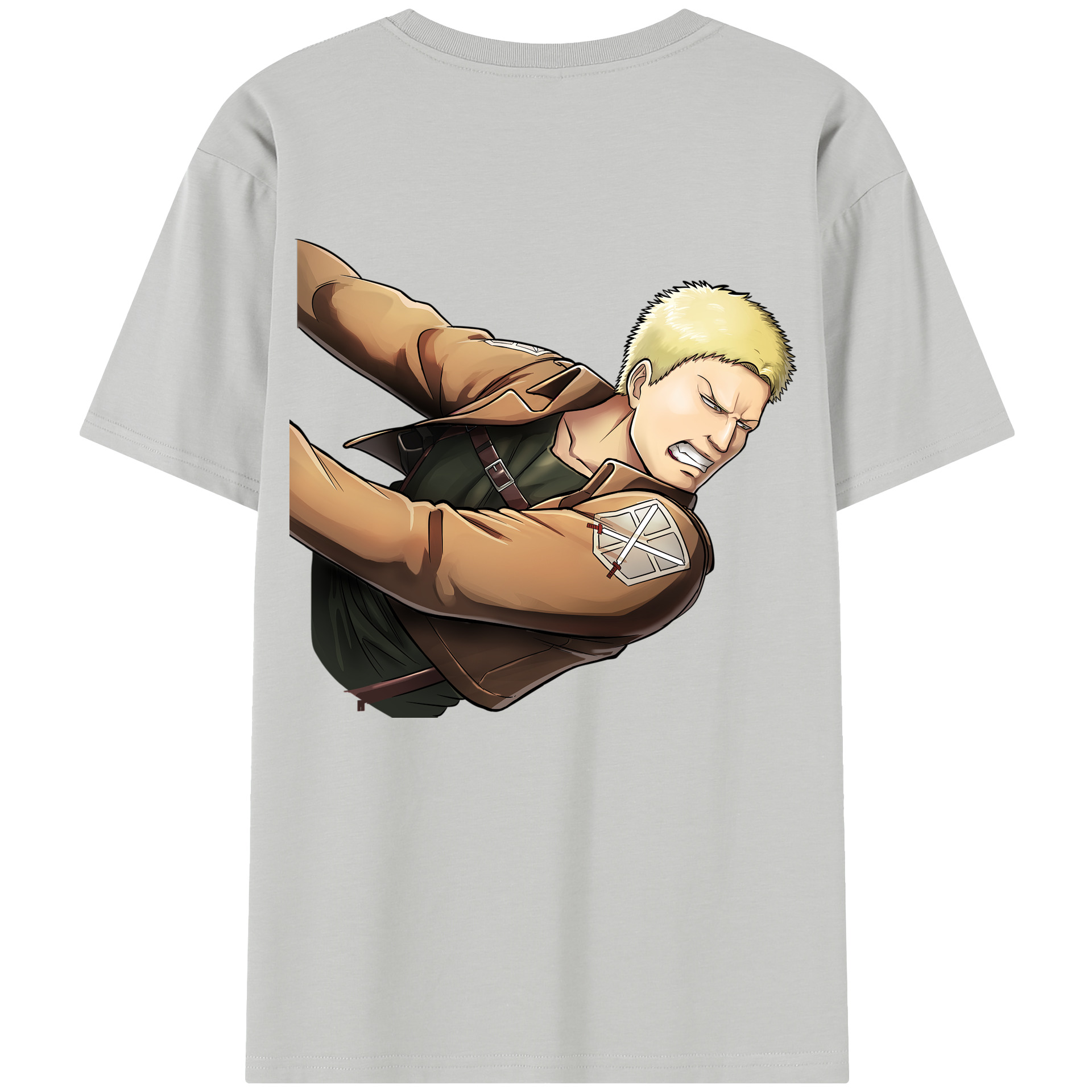 （画像用） 進撃の巨人 ライナー・ブラウン Attack on Titan Reiner Braun レディース半袖Tシャツ(バックプリント)