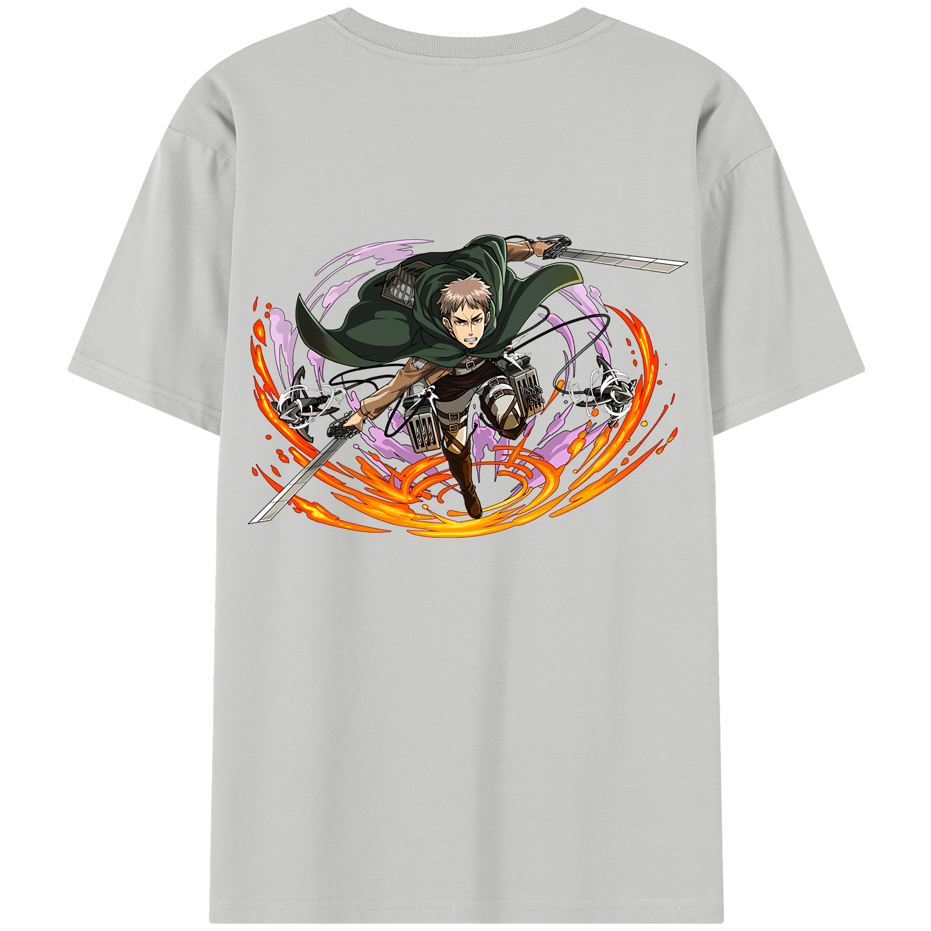 （画像用） 進撃の巨人 ジャン・キルシュタイン Attack on Titan Jean Kirstein レディース半袖Tシャツ(バックプリント)