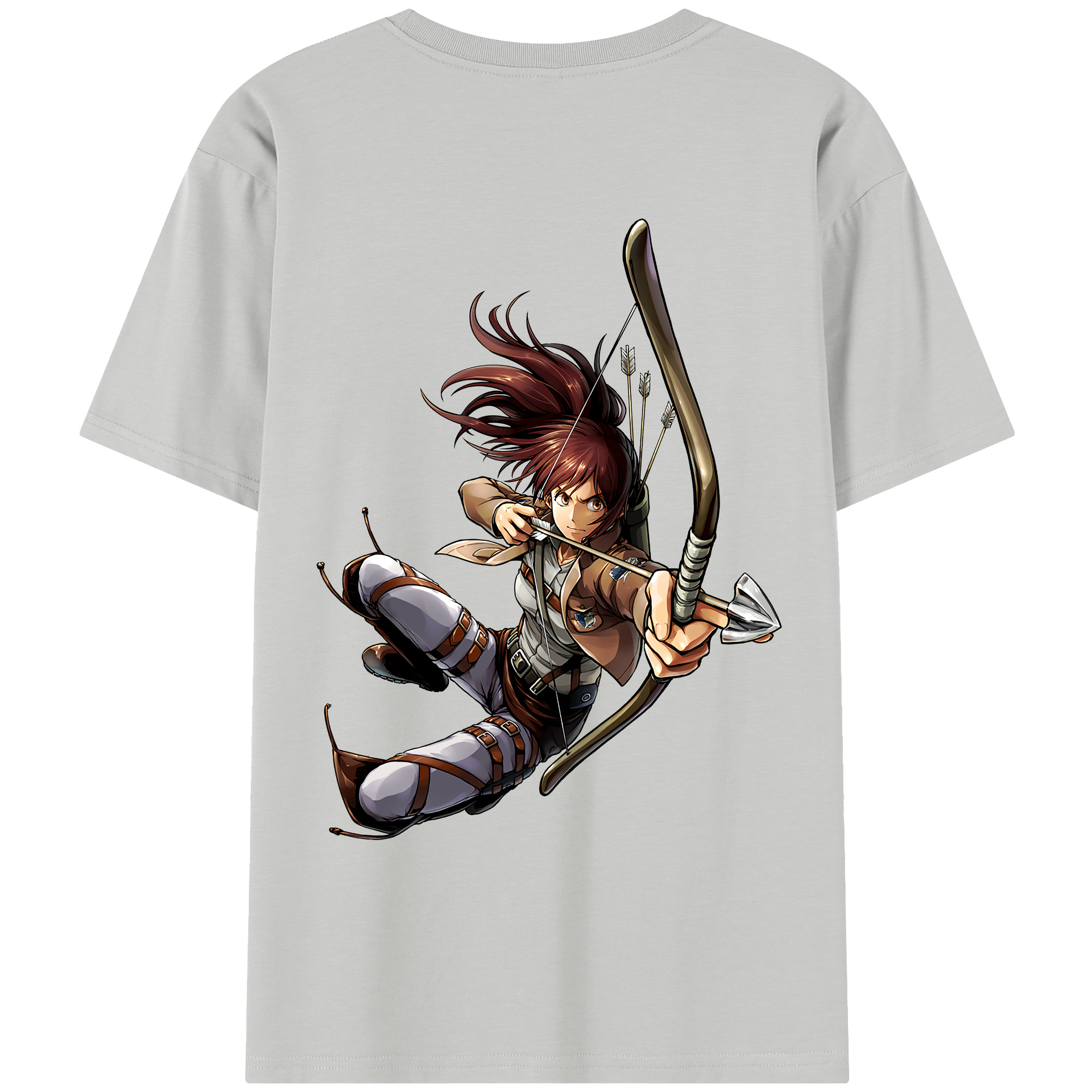 （画像用） 進撃の巨人 サシャ·ブラウス Attack on Titan Sasha Blaus レディース半袖Tシャツ(バックプリント)