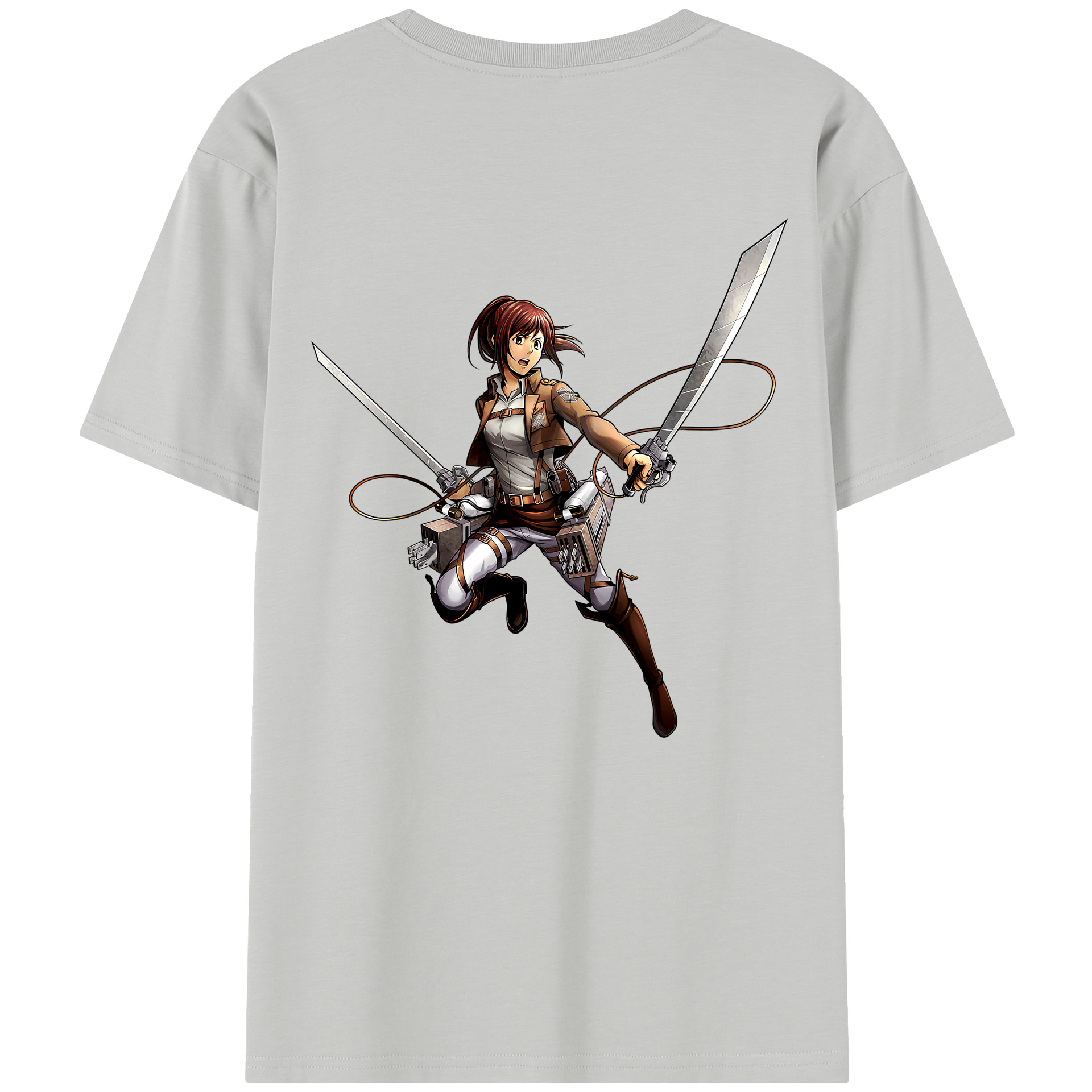 （画像用） 進撃の巨人 サシャ·ブラウス Attack on Titan Sasha Blaus レディース半袖Tシャツ(バックプリント)