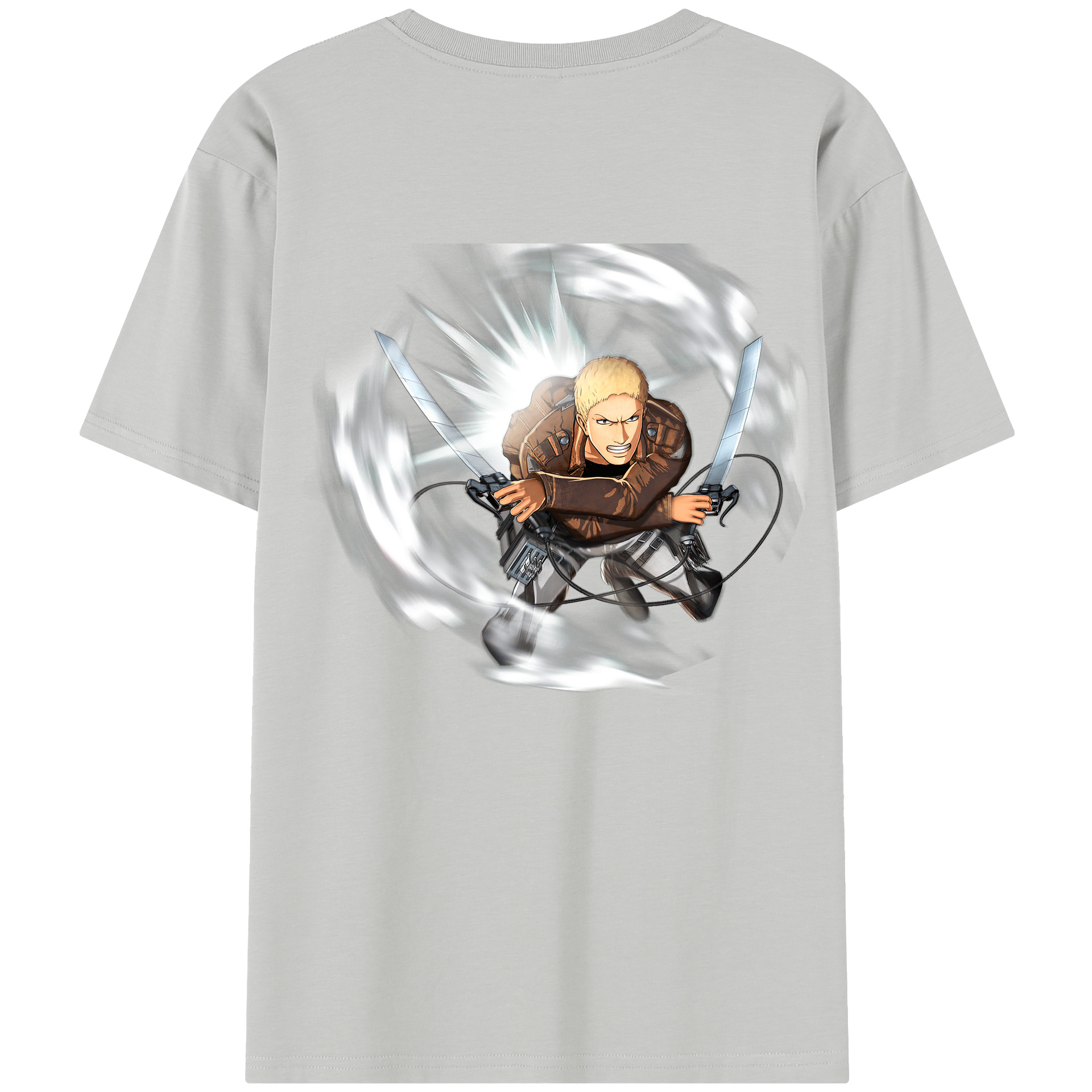 （画像用） 進撃の巨人 ライナー・ブラウン Attack on Titan Reiner Braun レディース半袖Tシャツ(バックプリント)