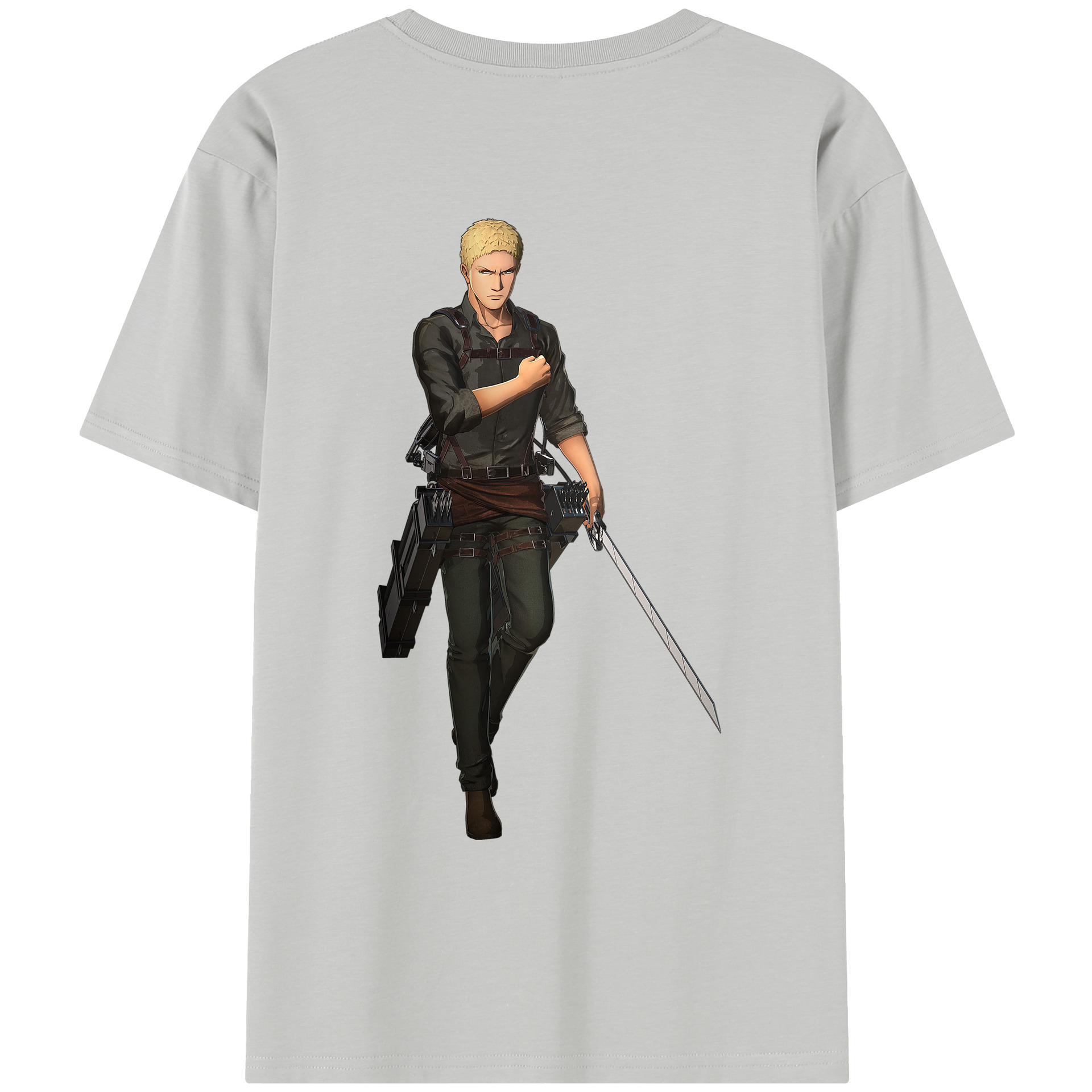 （画像用） 進撃の巨人 ライナー・ブラウン Attack on Titan Reiner Braun レディース半袖Tシャツ(バックプリント)