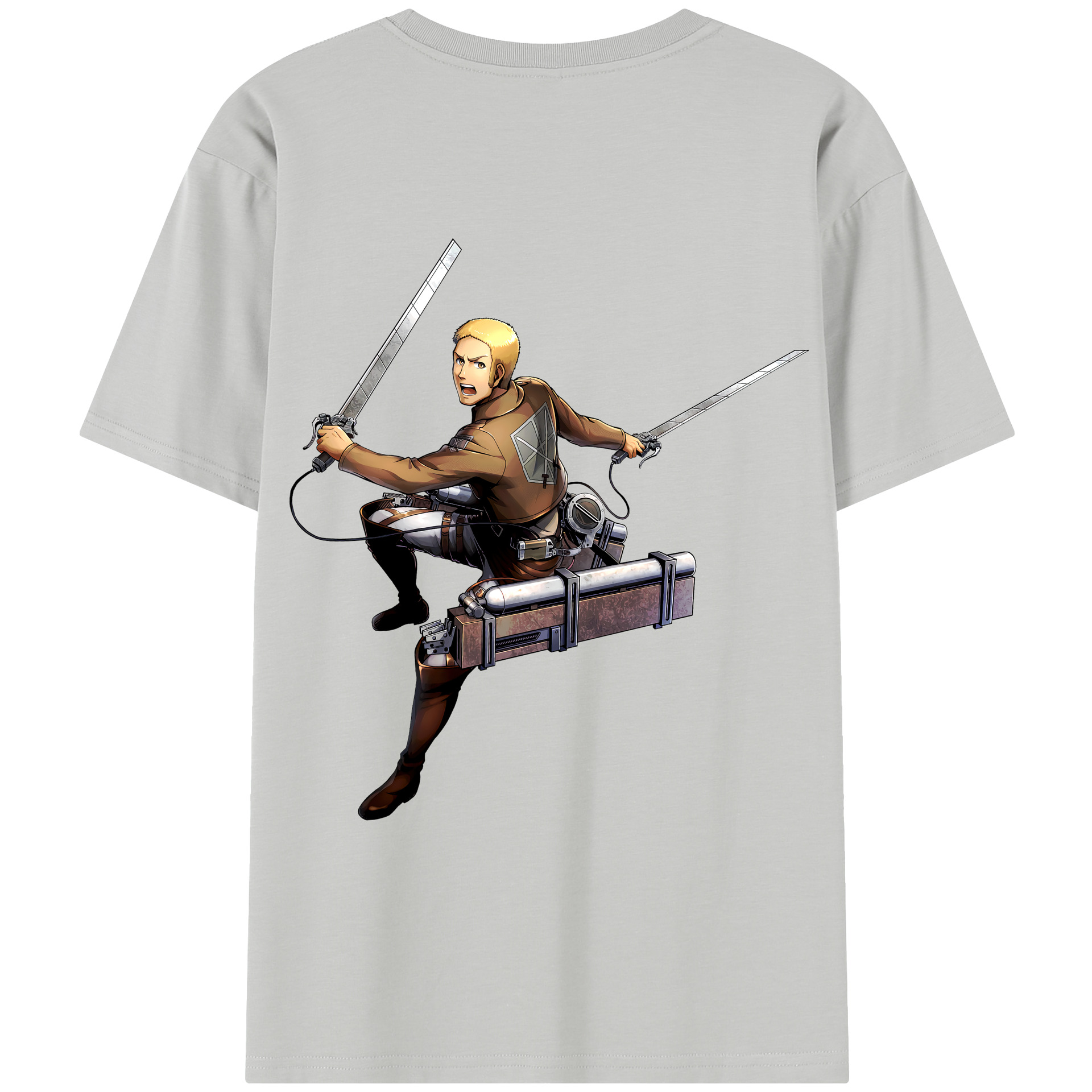 （画像用） 進撃の巨人 ライナー・ブラウン Attack on Titan Reiner Braun レディース半袖Tシャツ(バックプリント)