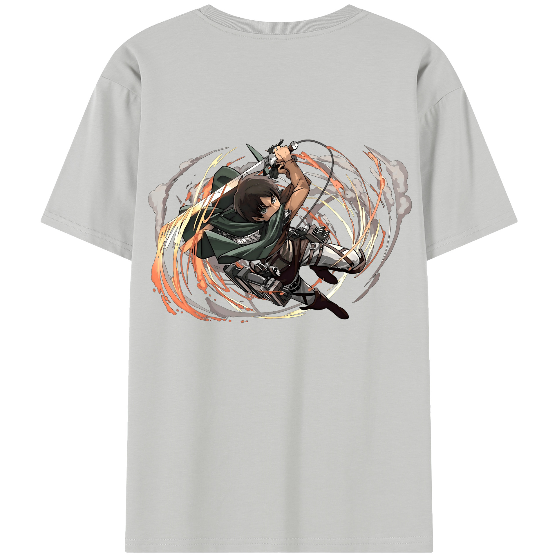 （画像用） 進撃の巨人 エレン･イェーガー Attack on Titan Eren Jäger レディース半袖Tシャツ(バックプリント)