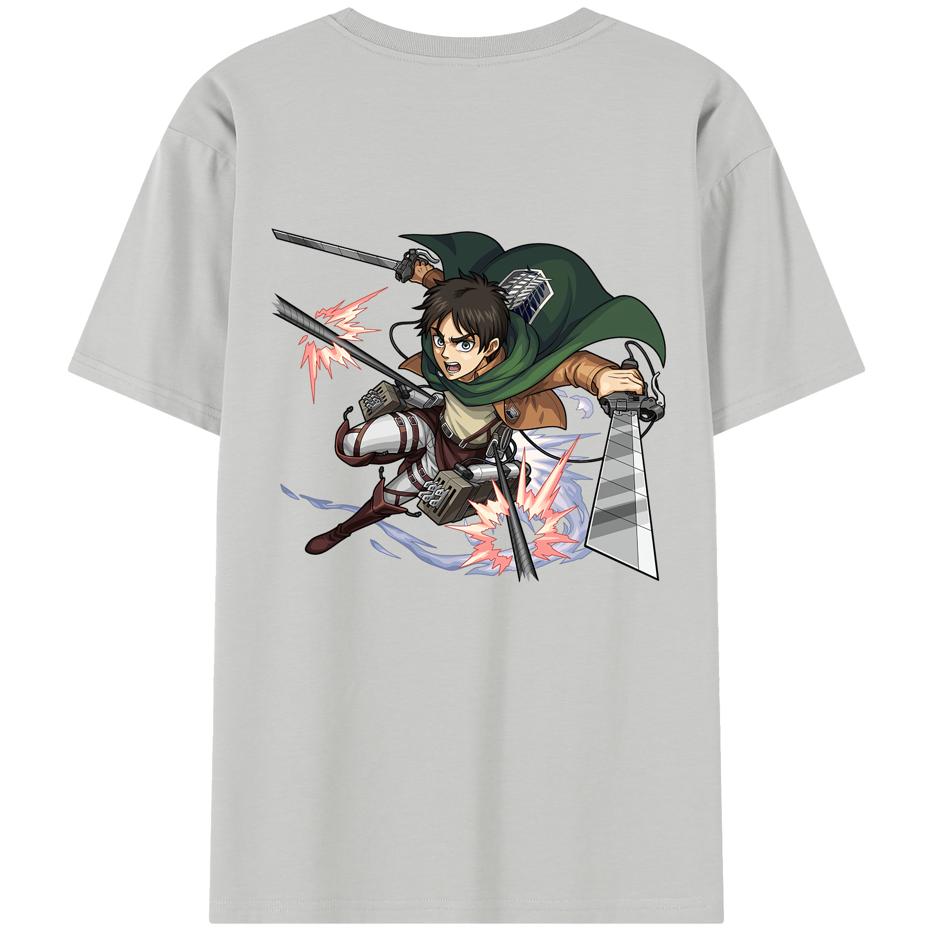 （画像用） 進撃の巨人 エレン･イェーガー Attack on Titan Eren Jäger レディース半袖Tシャツ(バックプリント)