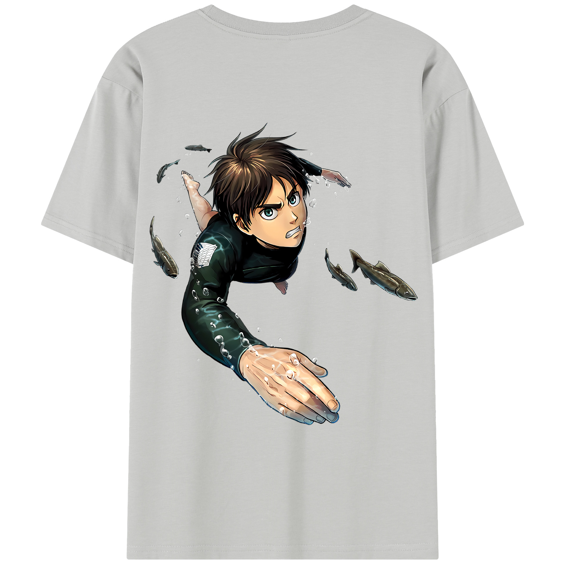（画像用） 進撃の巨人 エレン･イェーガー Attack on Titan Eren Jäger レディース半袖Tシャツ(バックプリント)
