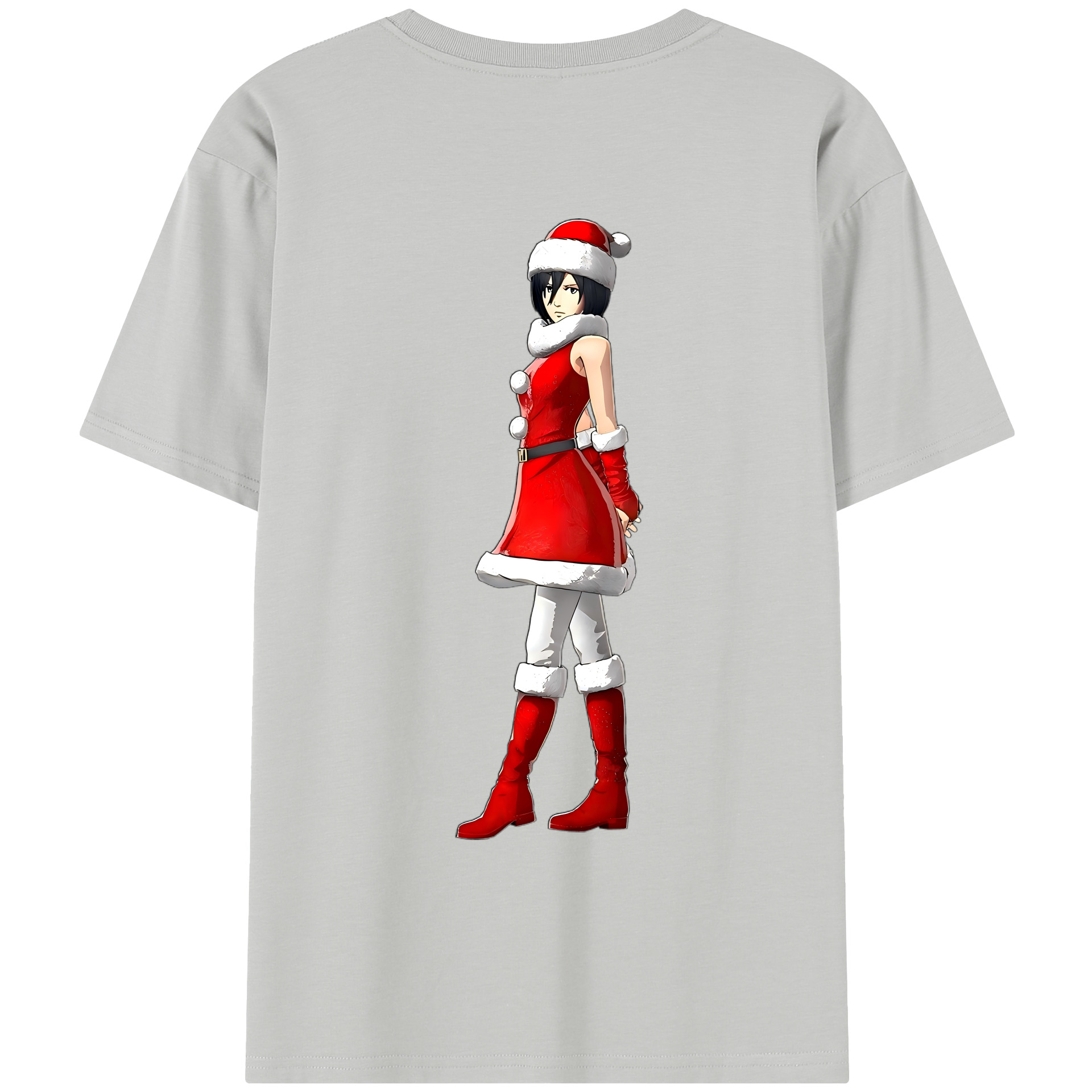 （画像用） 進撃の巨人 ミカサ·アッカーマン Attack on Titan Mikasa Ackerman レディース半袖Tシャツ(バックプリント)