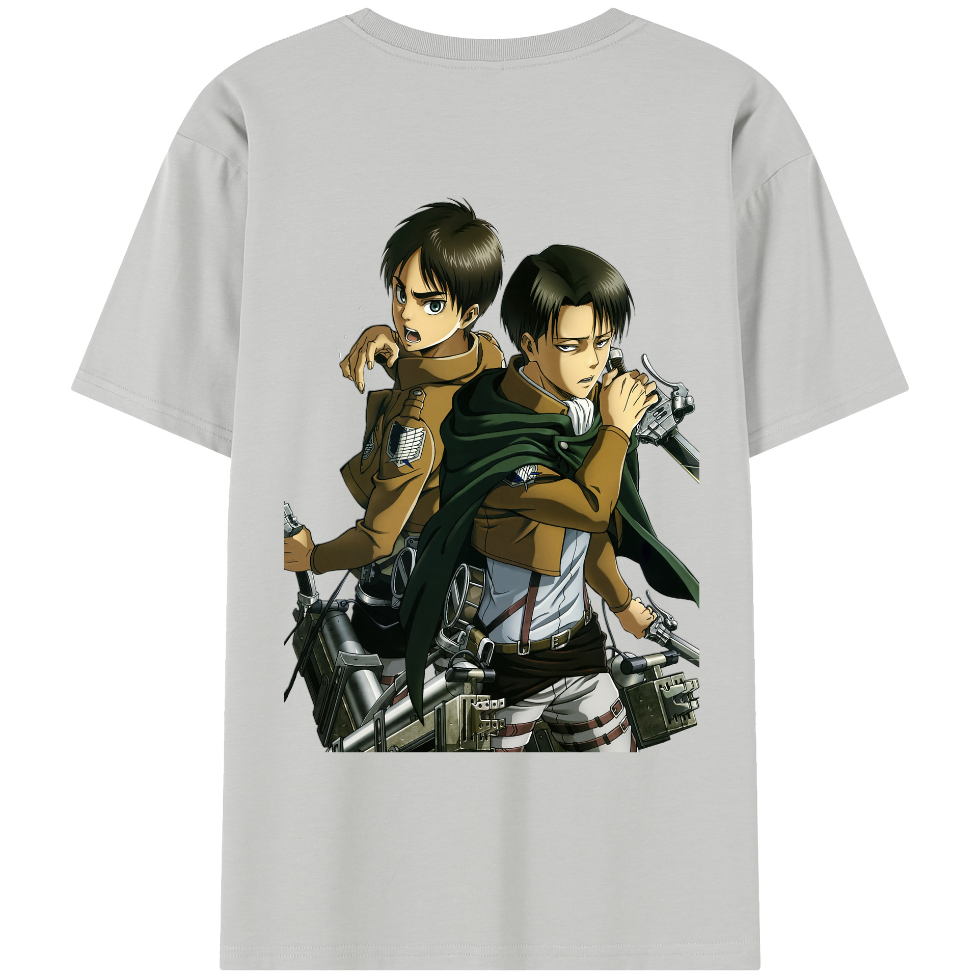 （画像用） 進撃の巨人 リヴァイ·アッカーマン Attack on Titan Levi Ackerman レディース半袖Tシャツ(バックプリント)