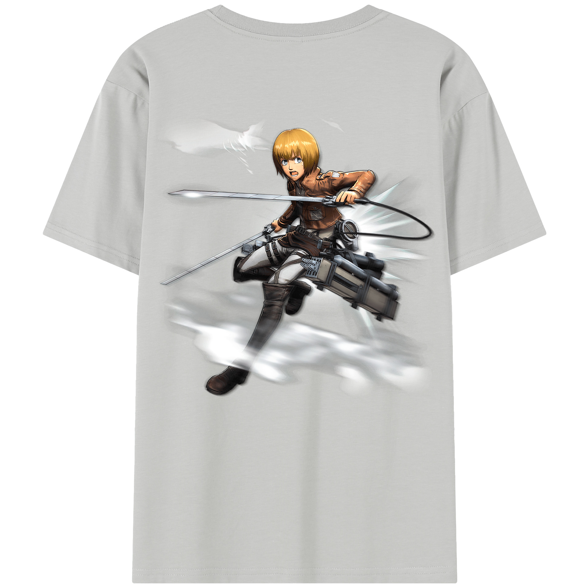 （画像用） 進撃の巨人 アルミン·アルレルト Attack on Titan Armin Arlert レディース半袖Tシャツ(バックプリント)