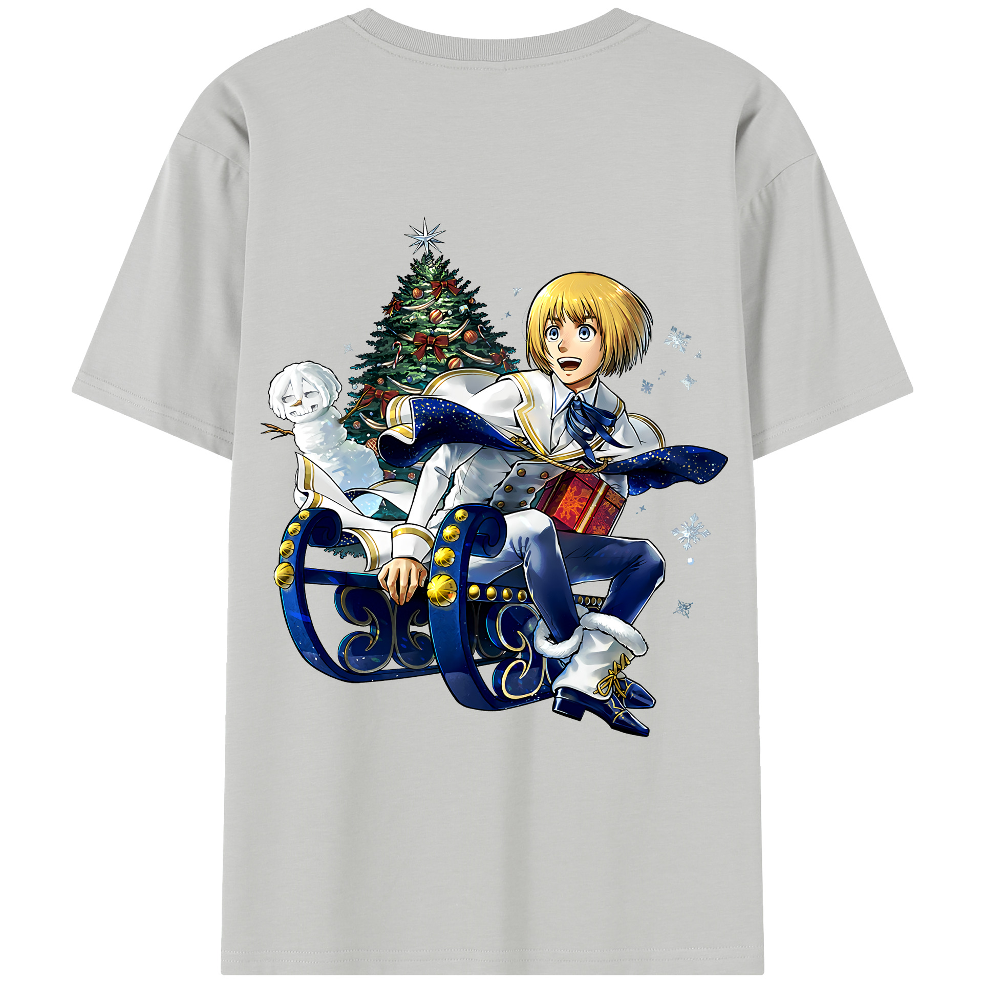 （画像用） 進撃の巨人 アルミン·アルレルト Attack on Titan Armin Arlert レディース半袖Tシャツ(バックプリント)