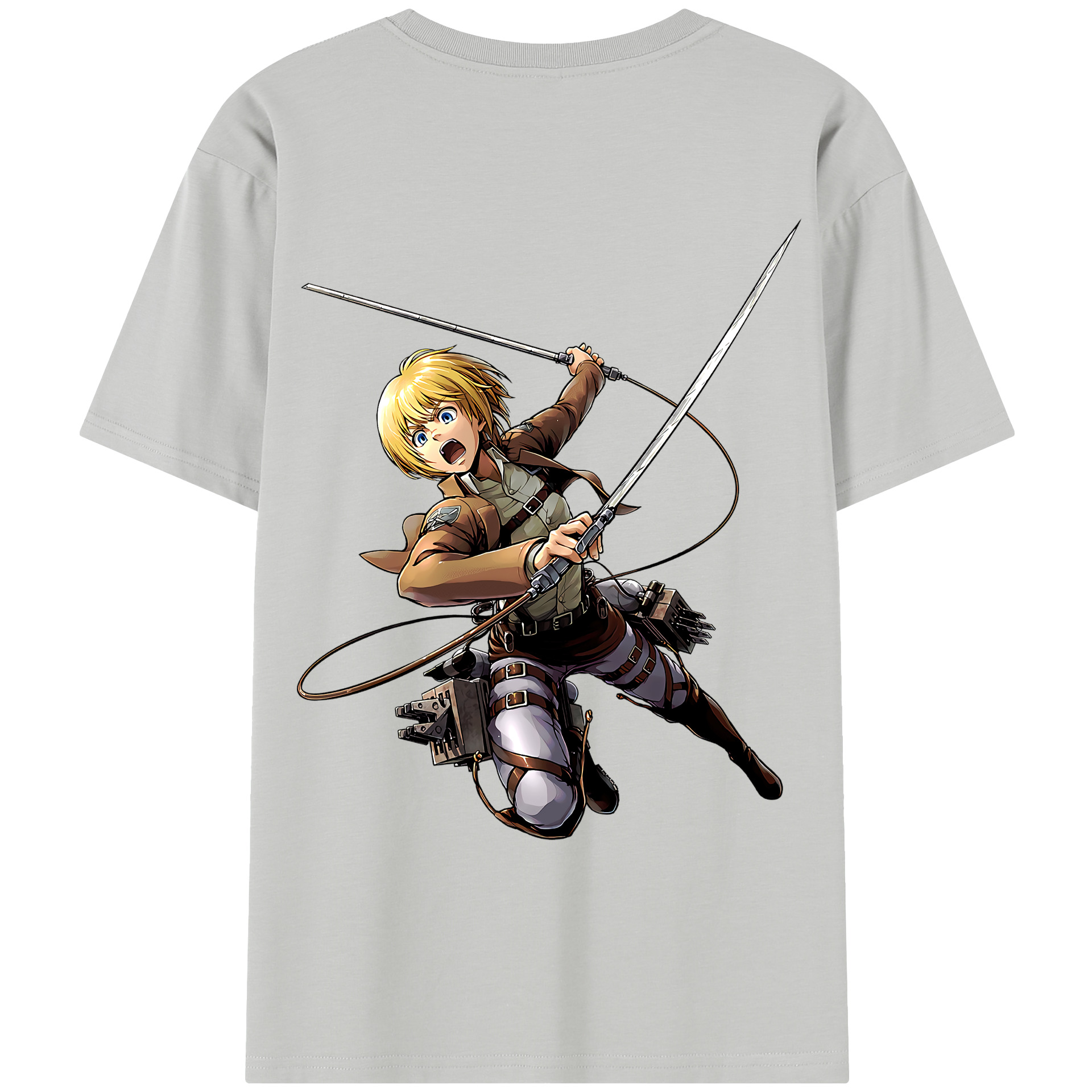 （画像用） 進撃の巨人 アルミン·アルレルト Attack on Titan Armin Arlert レディース半袖Tシャツ(バックプリント)