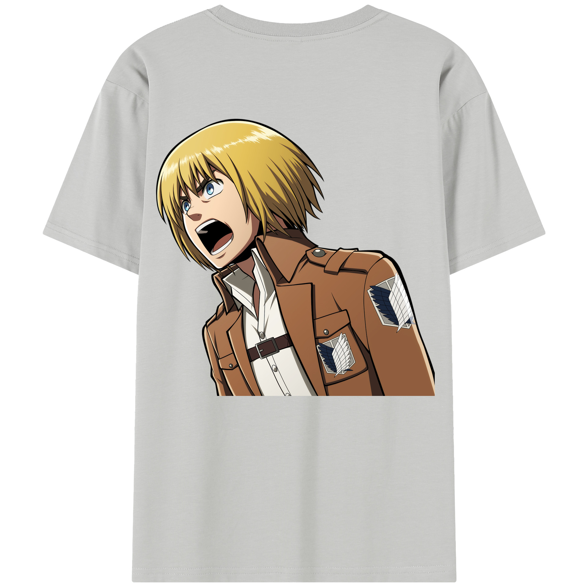 （画像用） 進撃の巨人 アルミン·アルレルト Attack on Titan Armin Arlert レディース半袖Tシャツ(バックプリント)