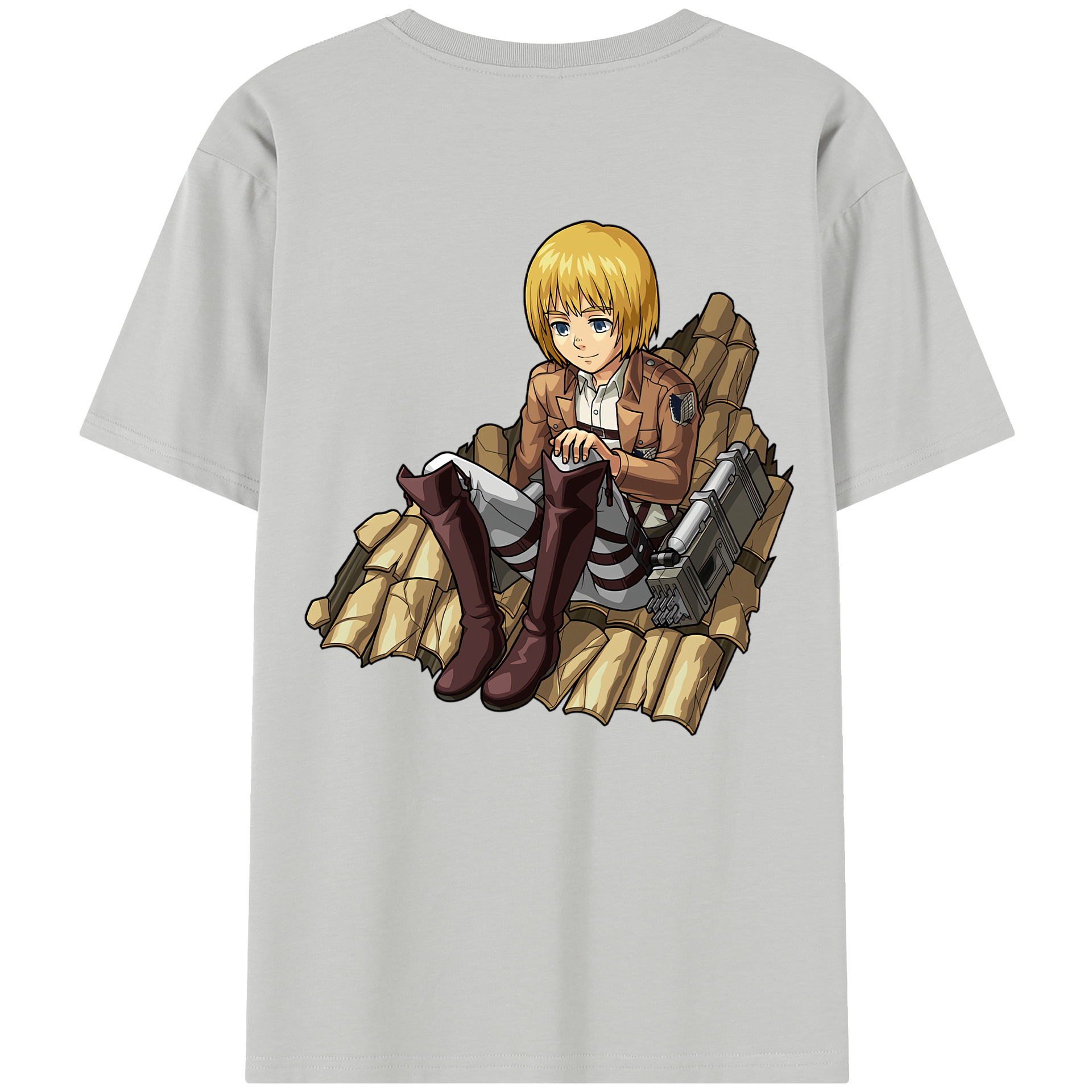 （画像用） 進撃の巨人 アルミン·アルレルト Attack on Titan Armin Arlert レディース半袖Tシャツ(バックプリント)