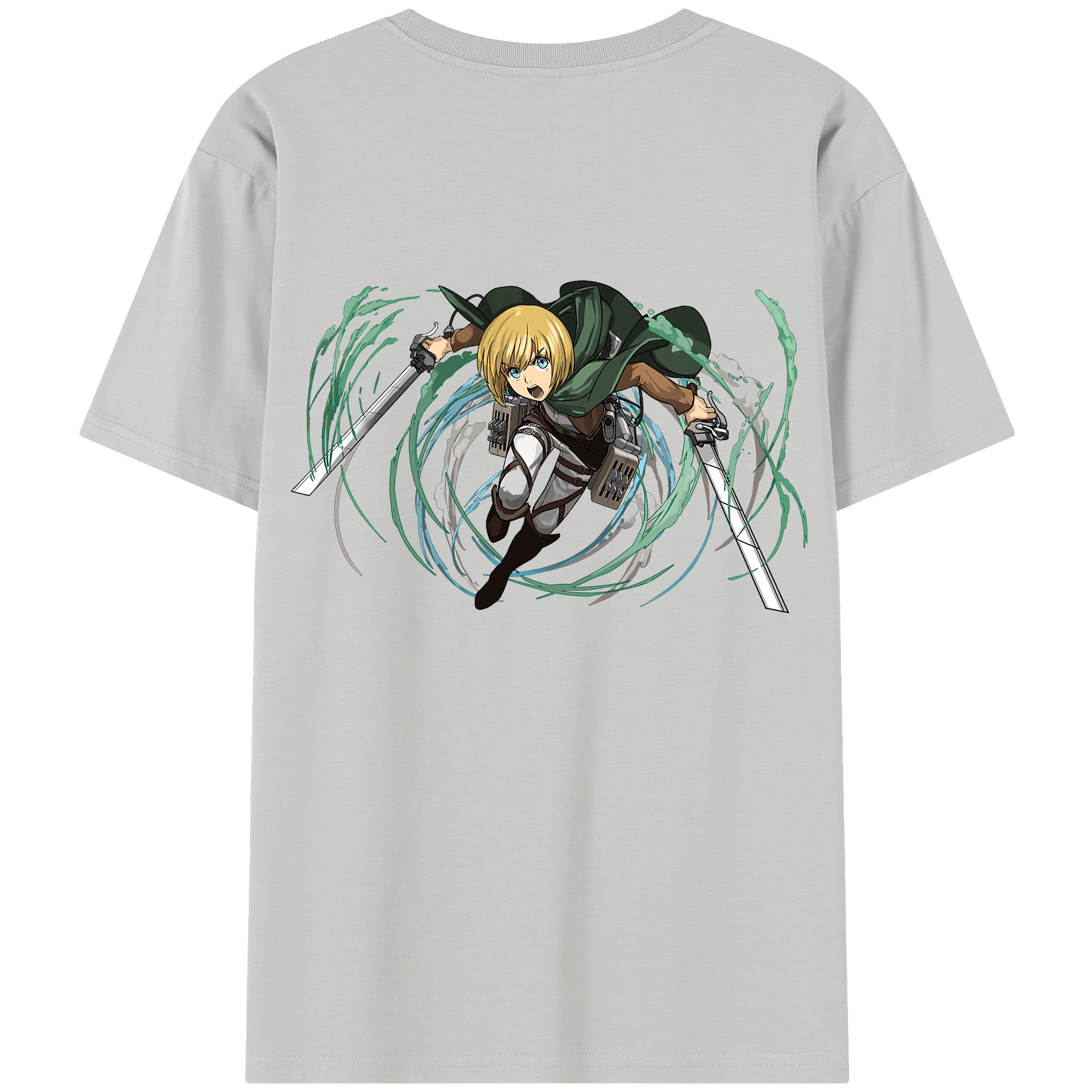 （画像用） 進撃の巨人 アルミン·アルレルト Attack on Titan Armin Arlert レディース半袖Tシャツ(バックプリント)