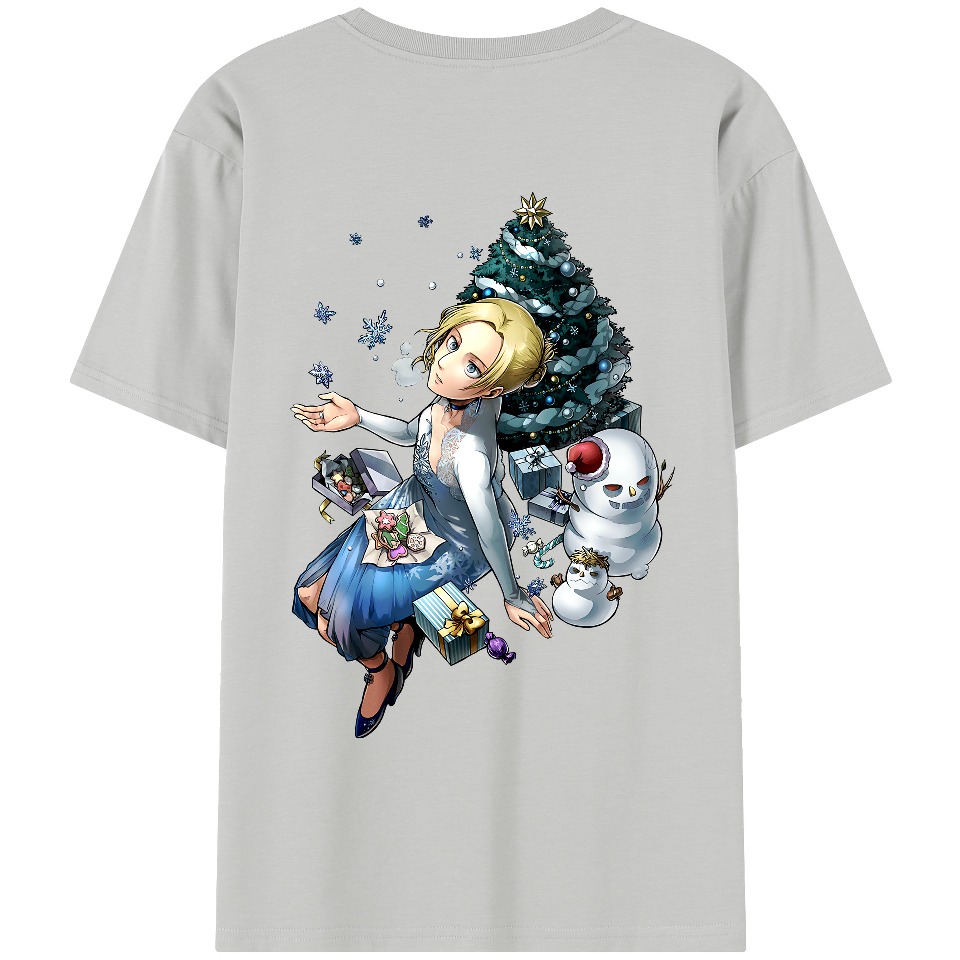 （画像用） 進撃の巨人 アニ・レオンハート Attack on Titan Annie Leonhart レディース半袖Tシャツ(バックプリント)