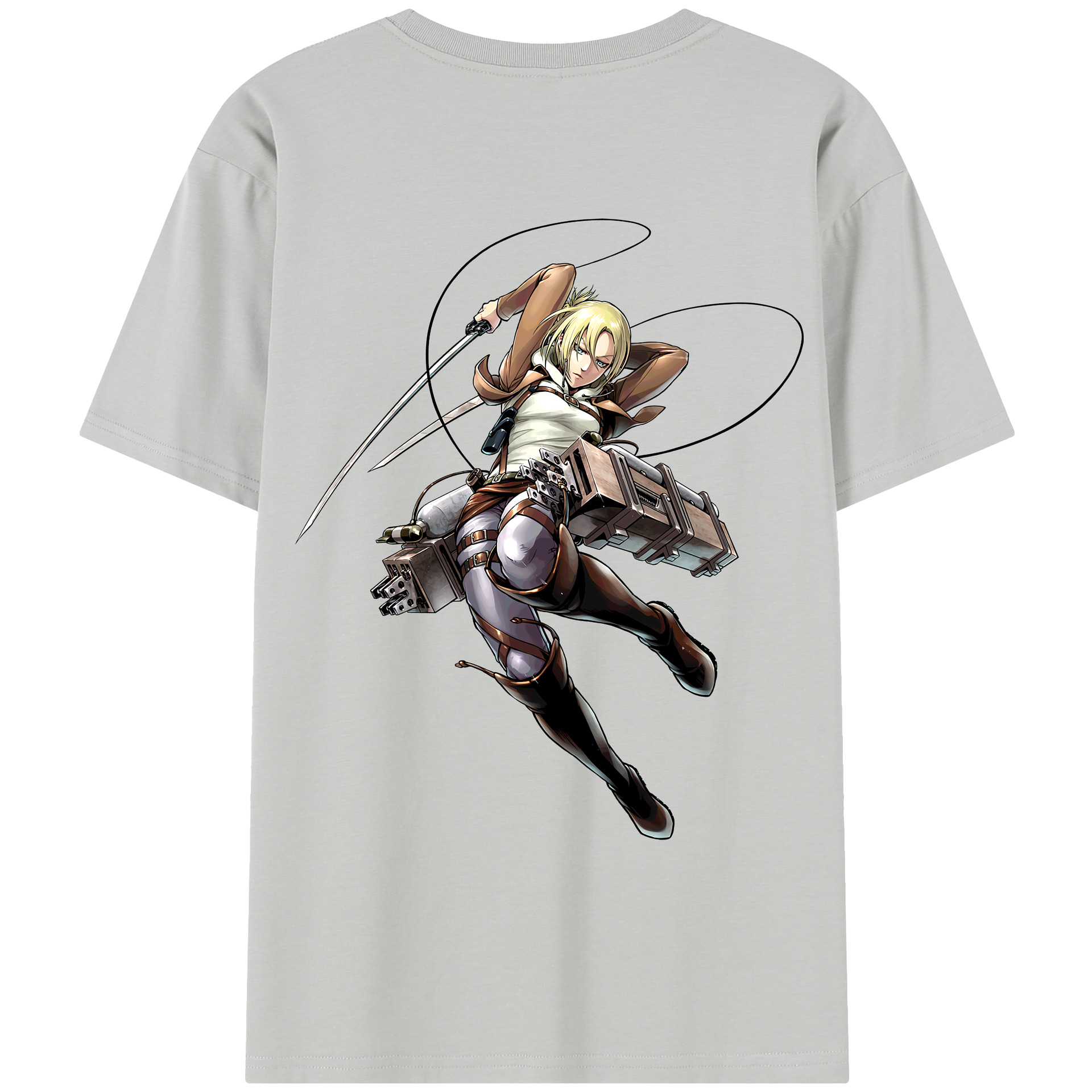 （画像用） 進撃の巨人 アニ・レオンハート Attack on Titan Annie Leonhart レディース半袖Tシャツ(バックプリント)