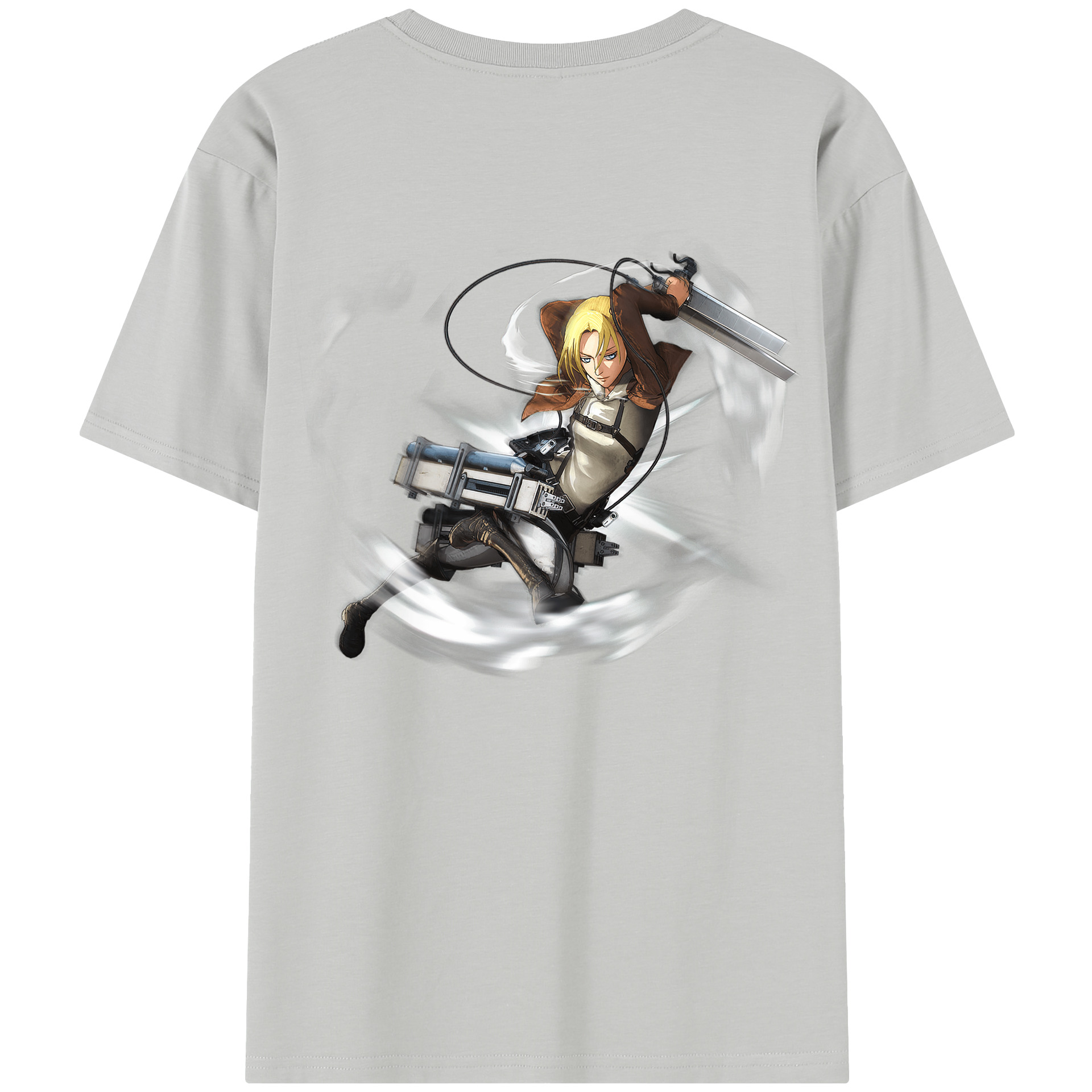 （画像用） 進撃の巨人 アニ・レオンハート Attack on Titan Annie Leonhart レディース半袖Tシャツ(バックプリント)