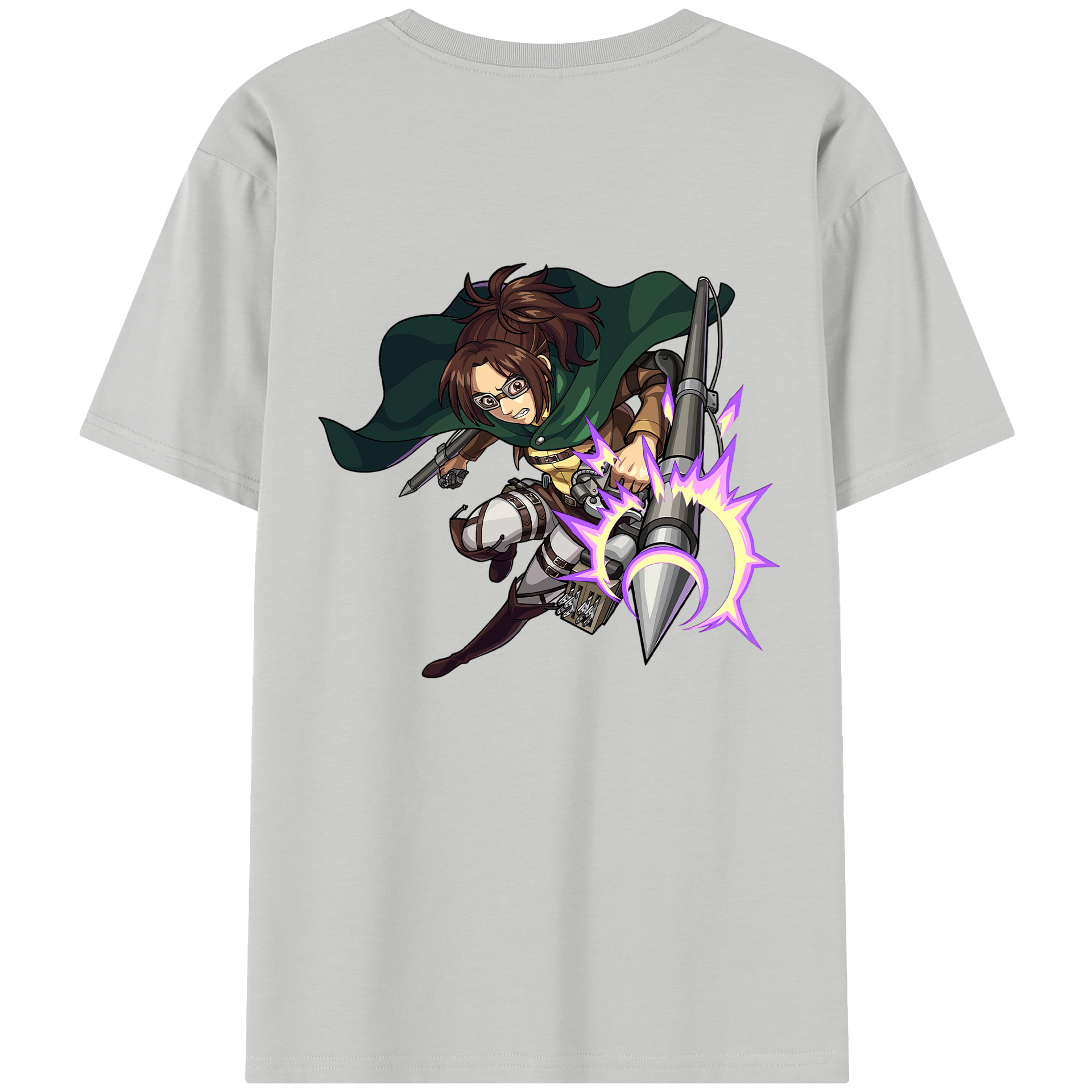 （画像用） 進撃の巨人 ハンジ·ゾエ Attack on Titan Hanji Zoe レディース半袖Tシャツ(バックプリント)