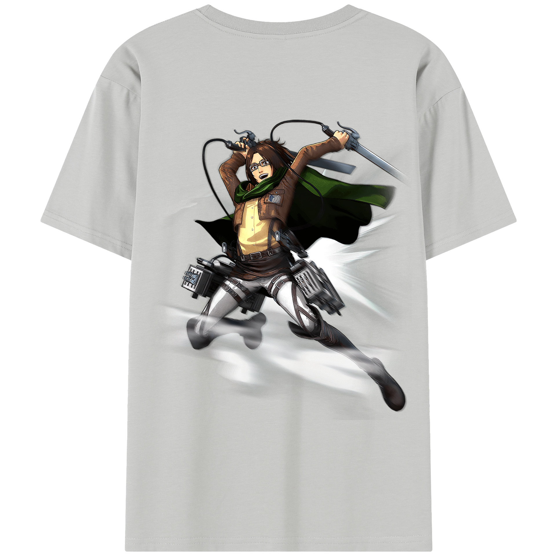 （画像用） 進撃の巨人 ハンジ·ゾエ Attack on Titan Hanji Zoe レディース半袖Tシャツ(バックプリント)