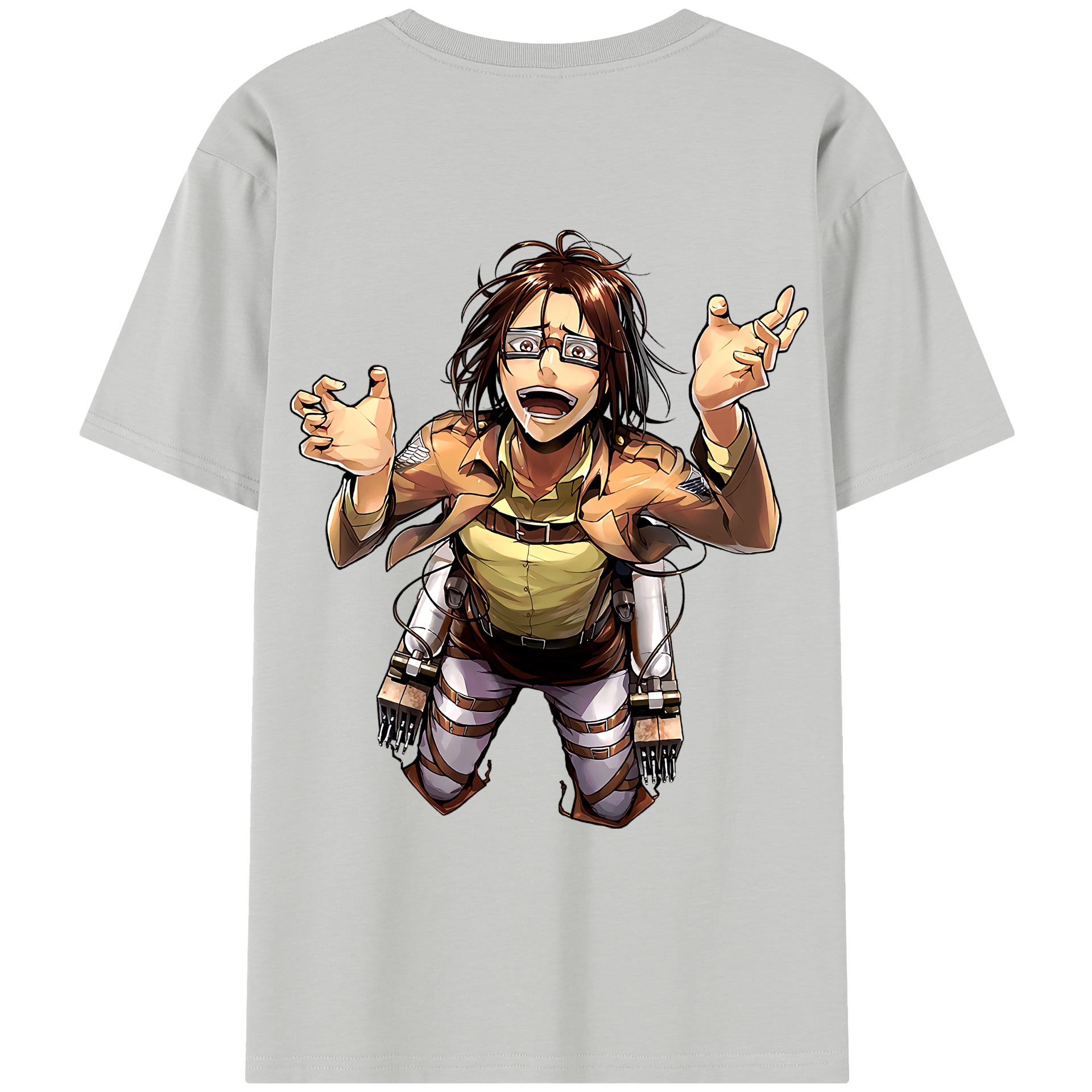 （画像用） 進撃の巨人 ハンジ·ゾエ Attack on Titan Hanji Zoe レディース半袖Tシャツ(バックプリント)