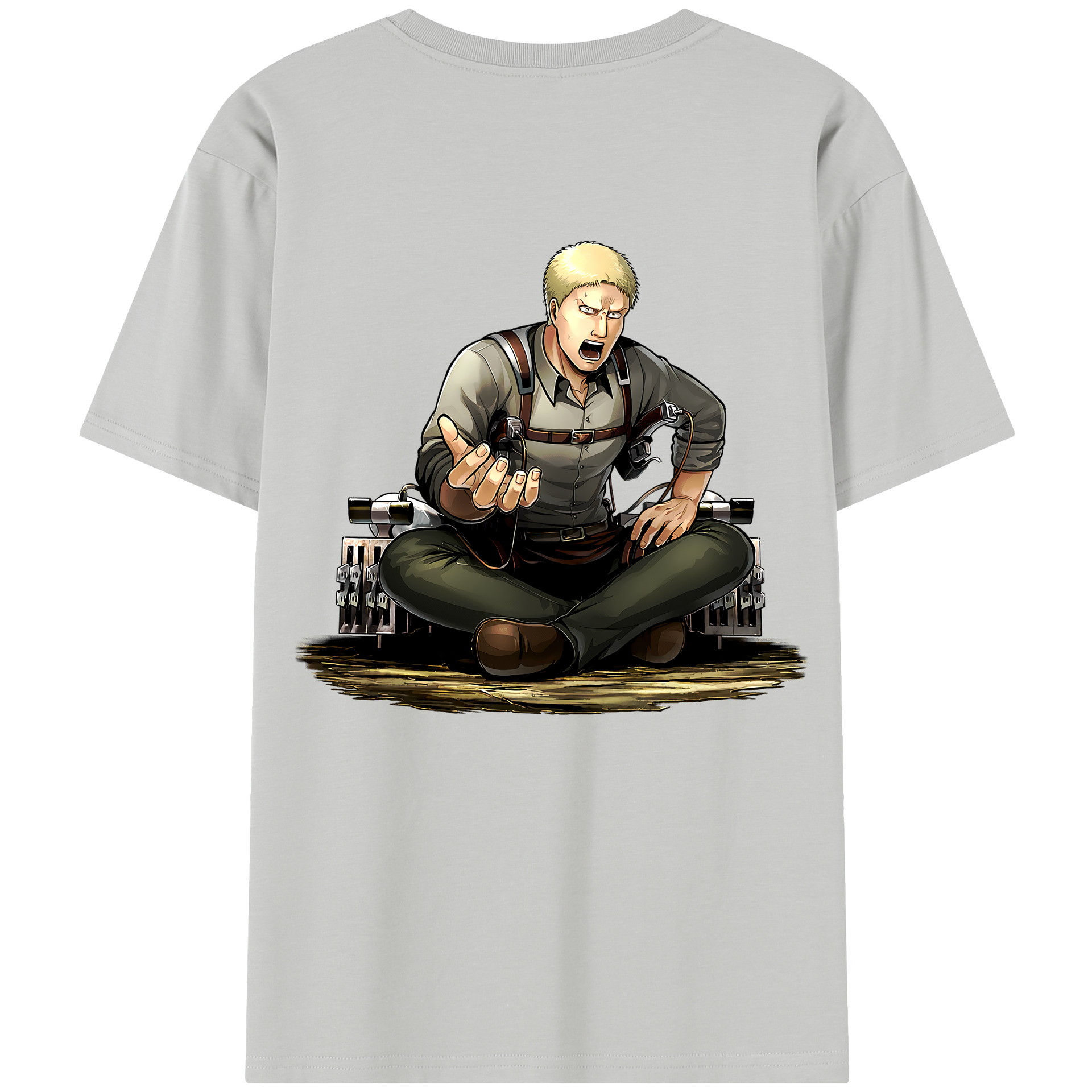 （画像用） 進撃の巨人 ライナー・ブラウン Attack on Titan Reiner Braun レディース半袖Tシャツ(バックプリント)