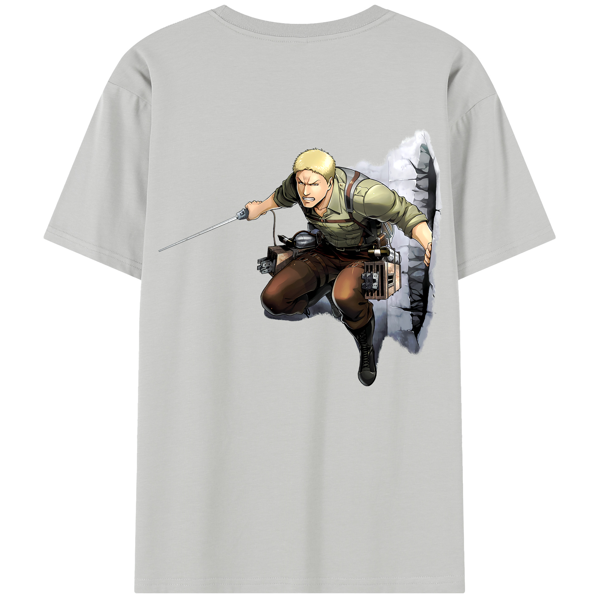 （画像用） 進撃の巨人 ライナー・ブラウン Attack on Titan Reiner Braun レディース半袖Tシャツ(バックプリント)