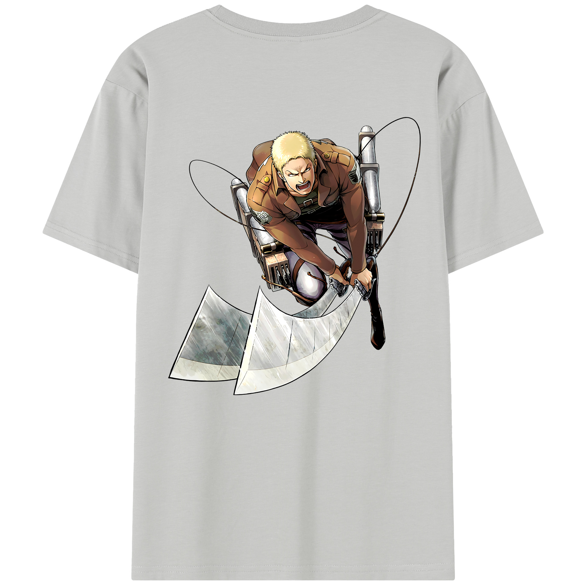 （画像用） 進撃の巨人 ライナー・ブラウン Attack on Titan Reiner Braun レディース半袖Tシャツ(バックプリント)