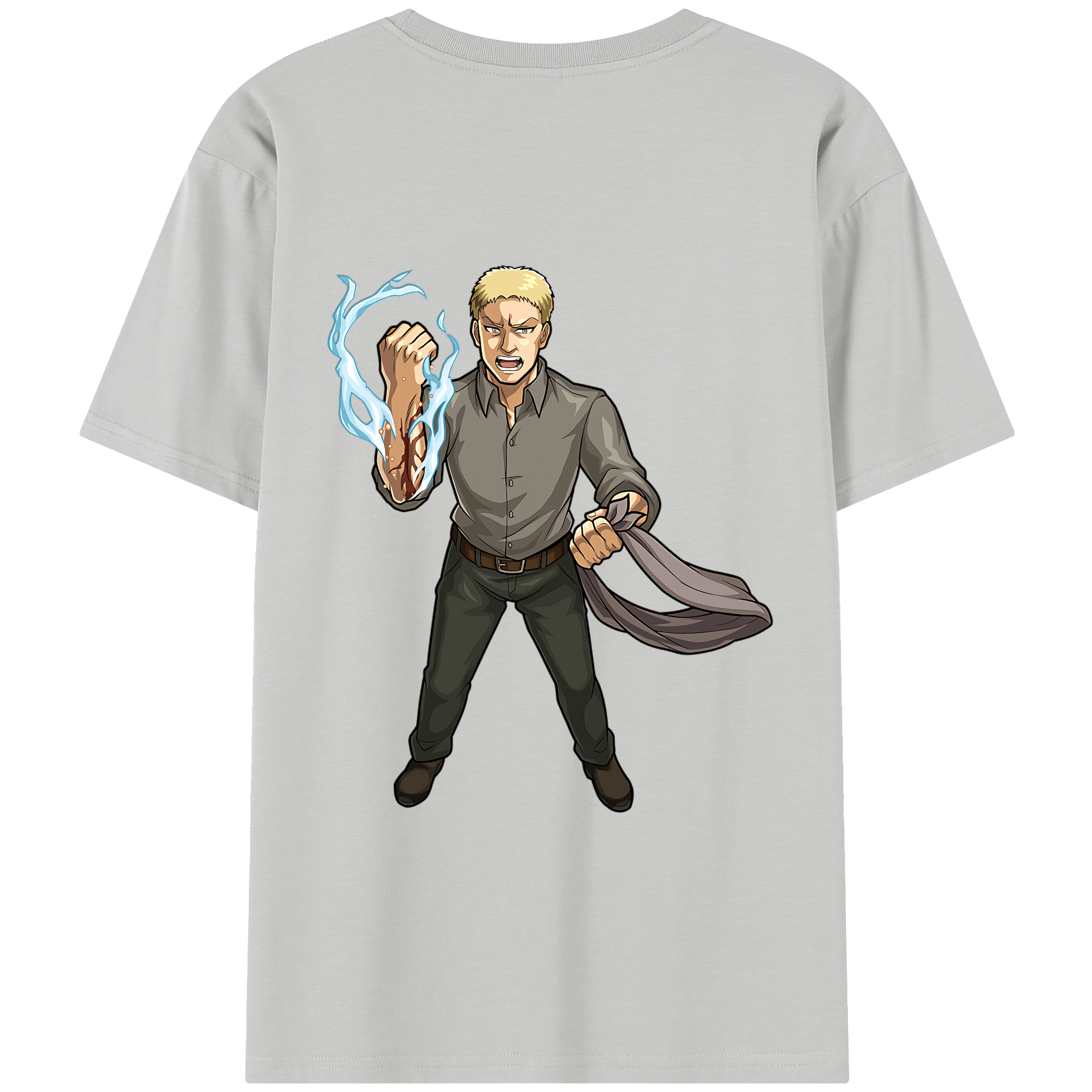 （画像用） 進撃の巨人 ライナー・ブラウン Attack on Titan Reiner Braun レディース半袖Tシャツ(バックプリント)